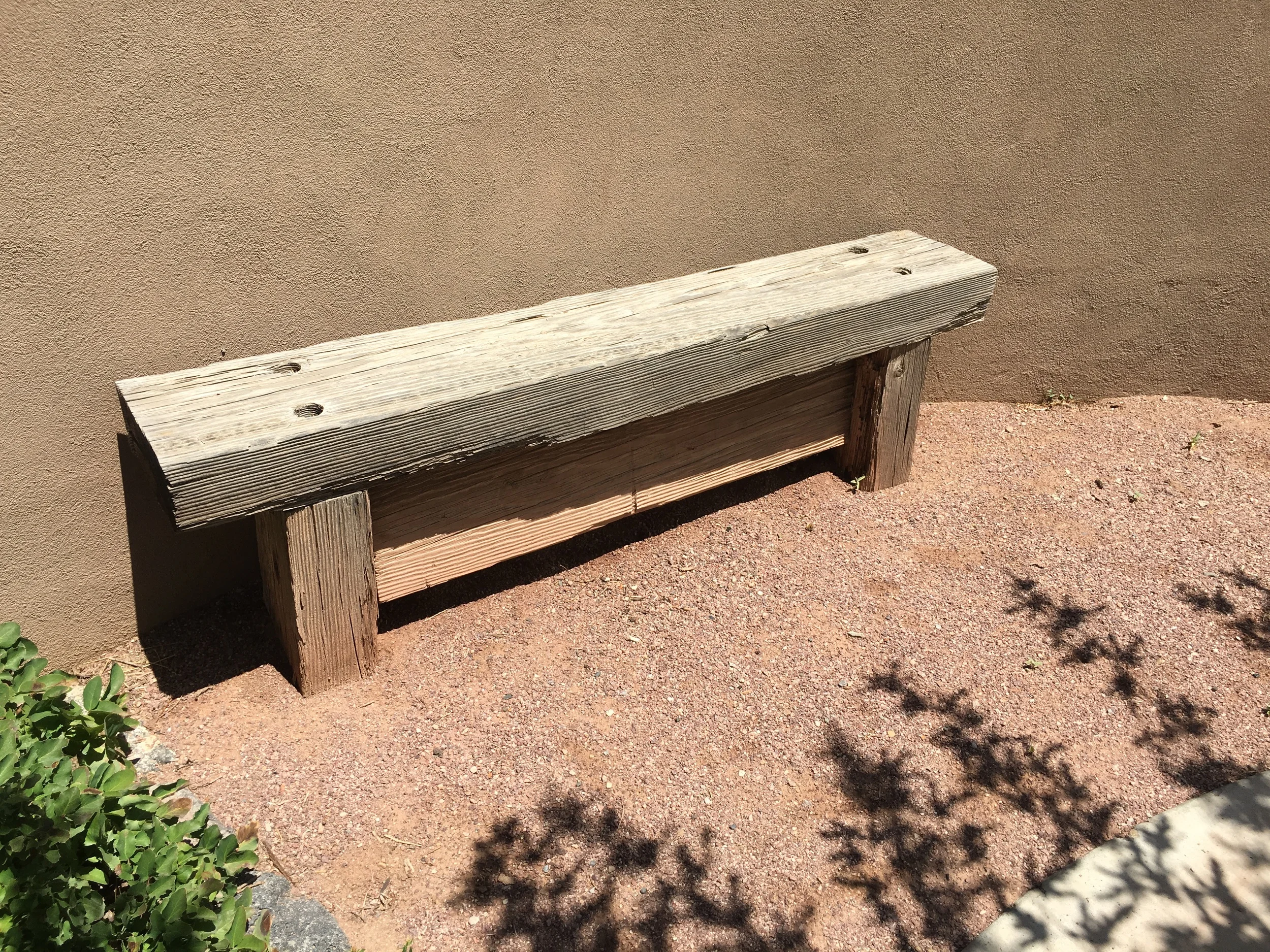 Bench, Reclaimed Barnwood, City of Alb. Open Space Program, 2013