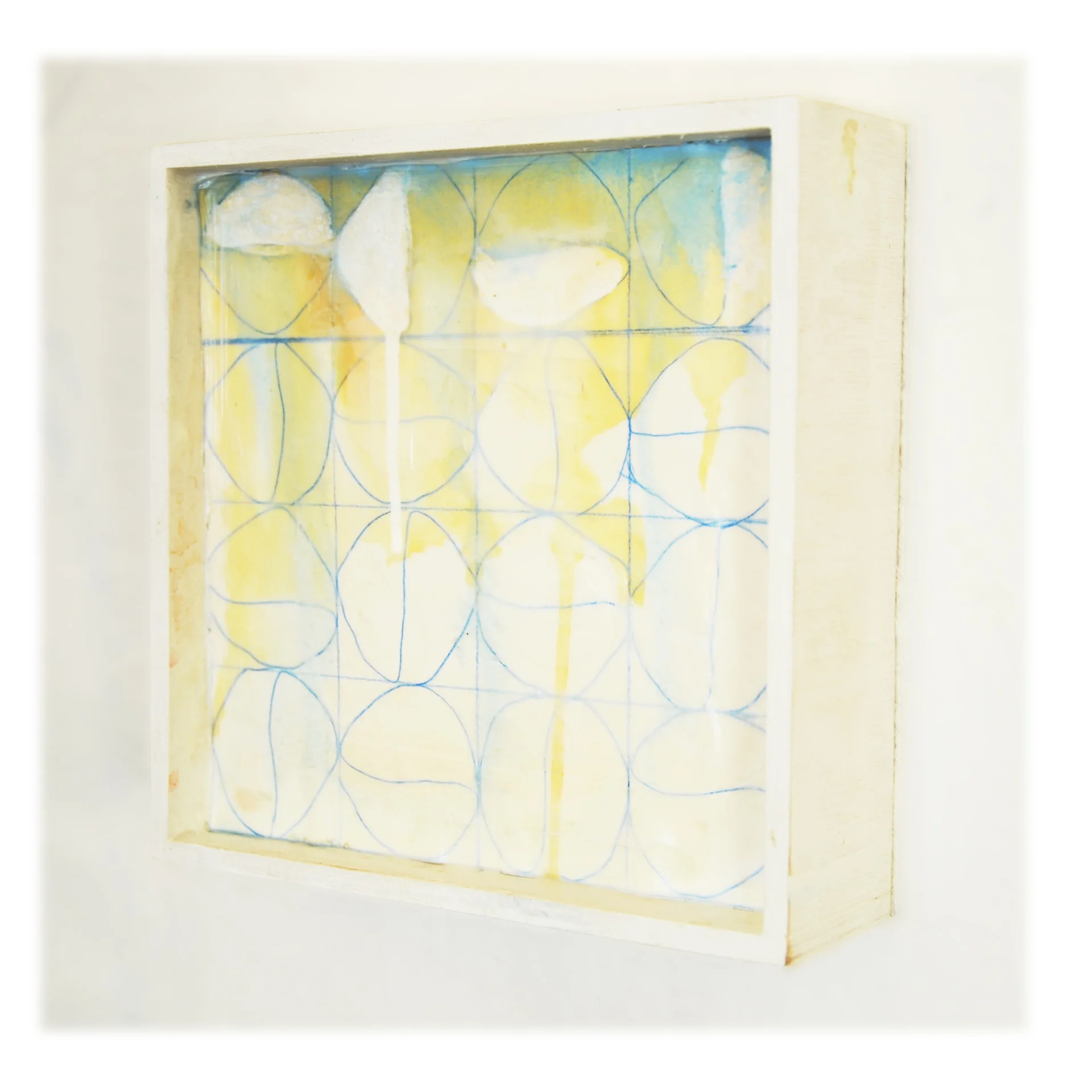 Willis, "Quarter Turns #2", Wood, Water Color, Acrylic, 6"x 6", 2016