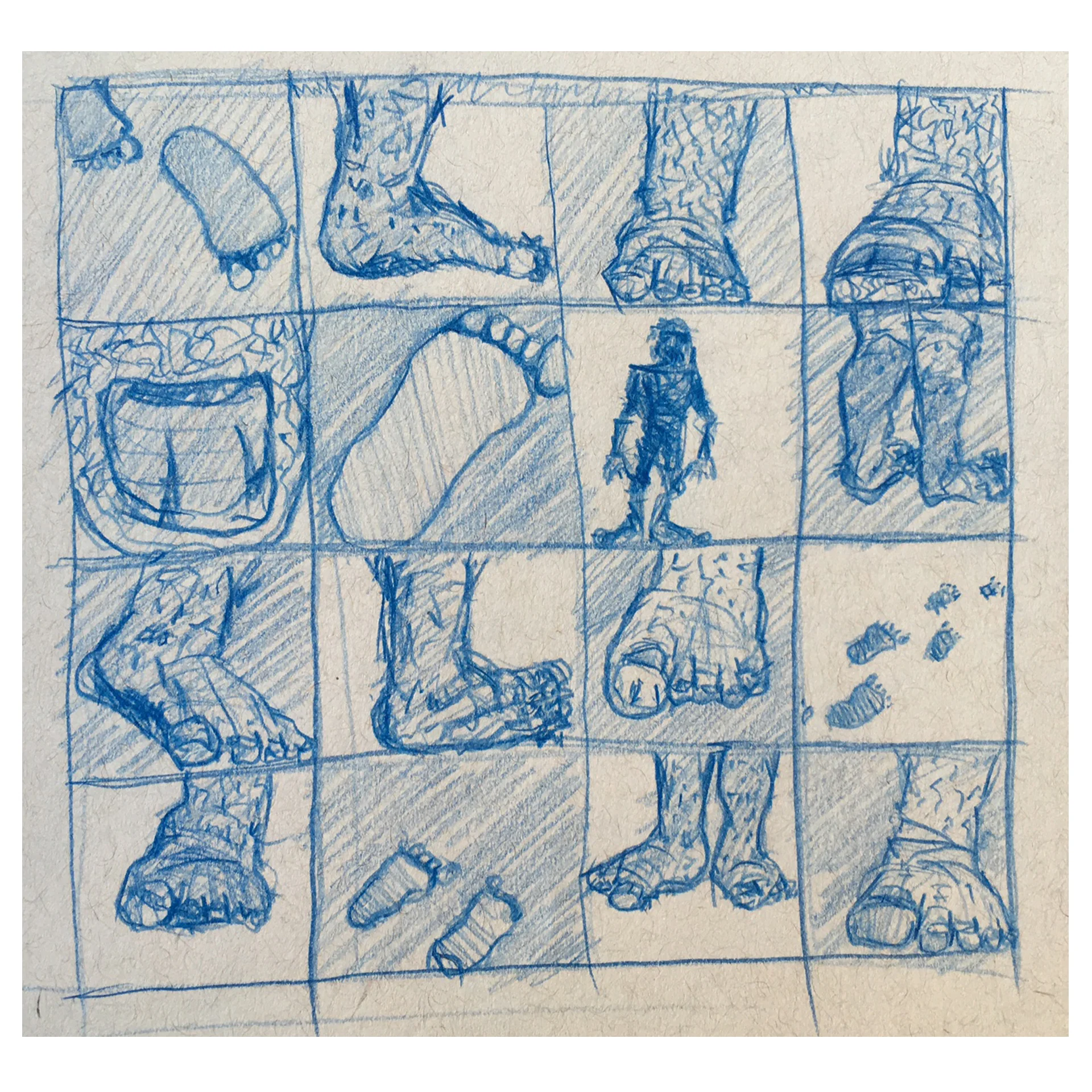 Willis, Joshua, "Impact: A Bigfoot, Sasquatch, Yeti Sighting," Graphit on paper, 2015