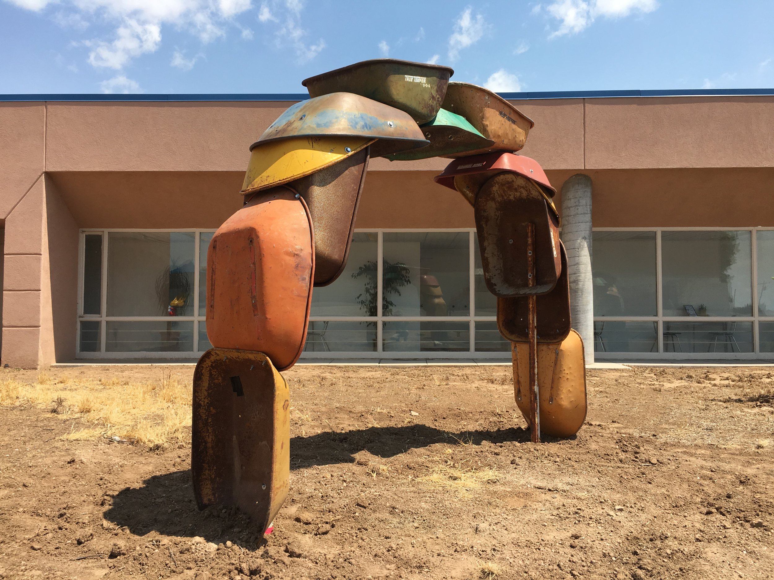   Willis, Joshua, "Barrowhenge," Commissioned by NM Arts, Part of T.I.M.E. (Temporary Installation Made for the Environment, Edgewood Public Library, 2017  