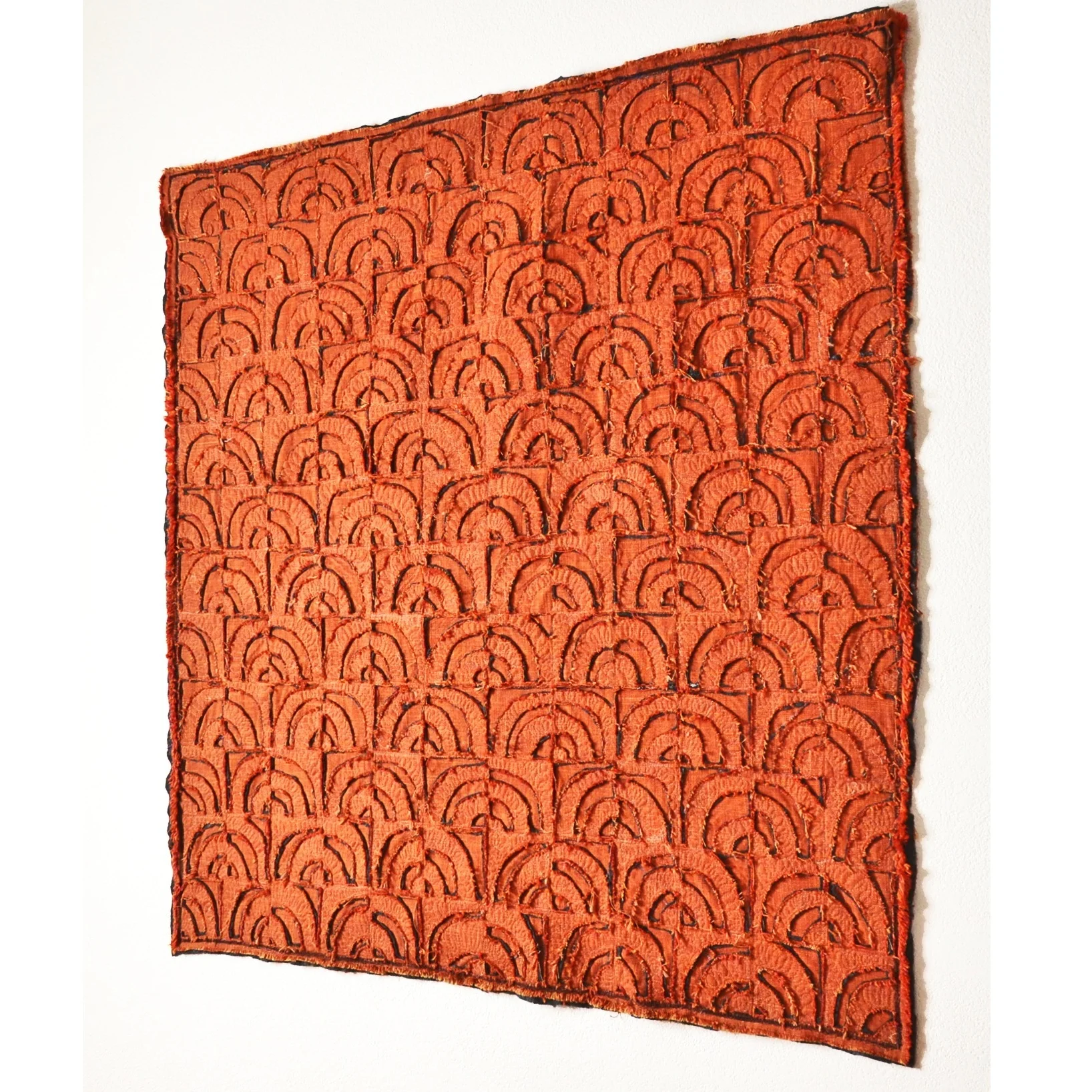 Willis, Joshua, "Quarter Turns, Orange," Raw Linen, 40"x 40", 2018