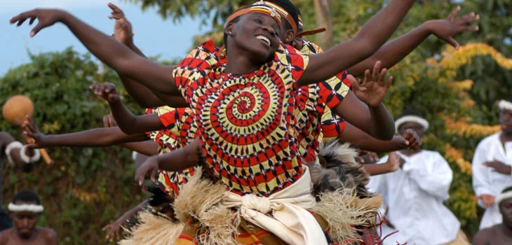 Buganda Traditional Dance being practiced in Central Uganda