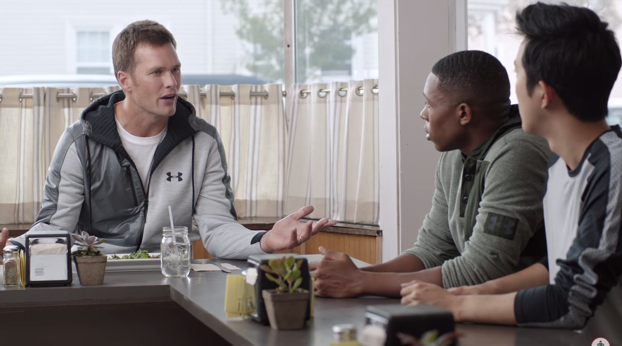 Foot Locker x Week of Greatness commercial featuring Tom Brady. Art Department / Custom Chalk Board Signage: Jessica Ginsberg