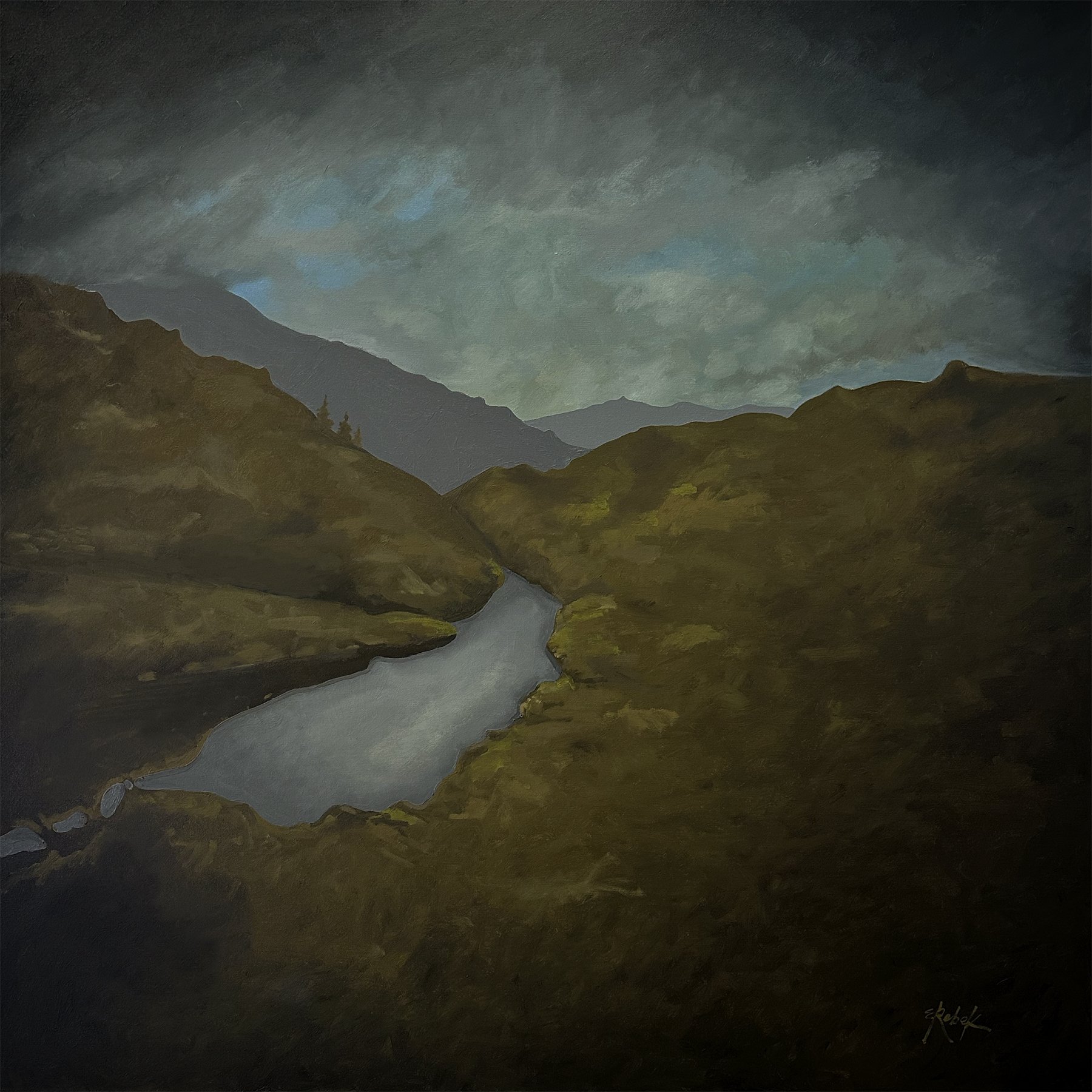 a storm falls on the Highlands