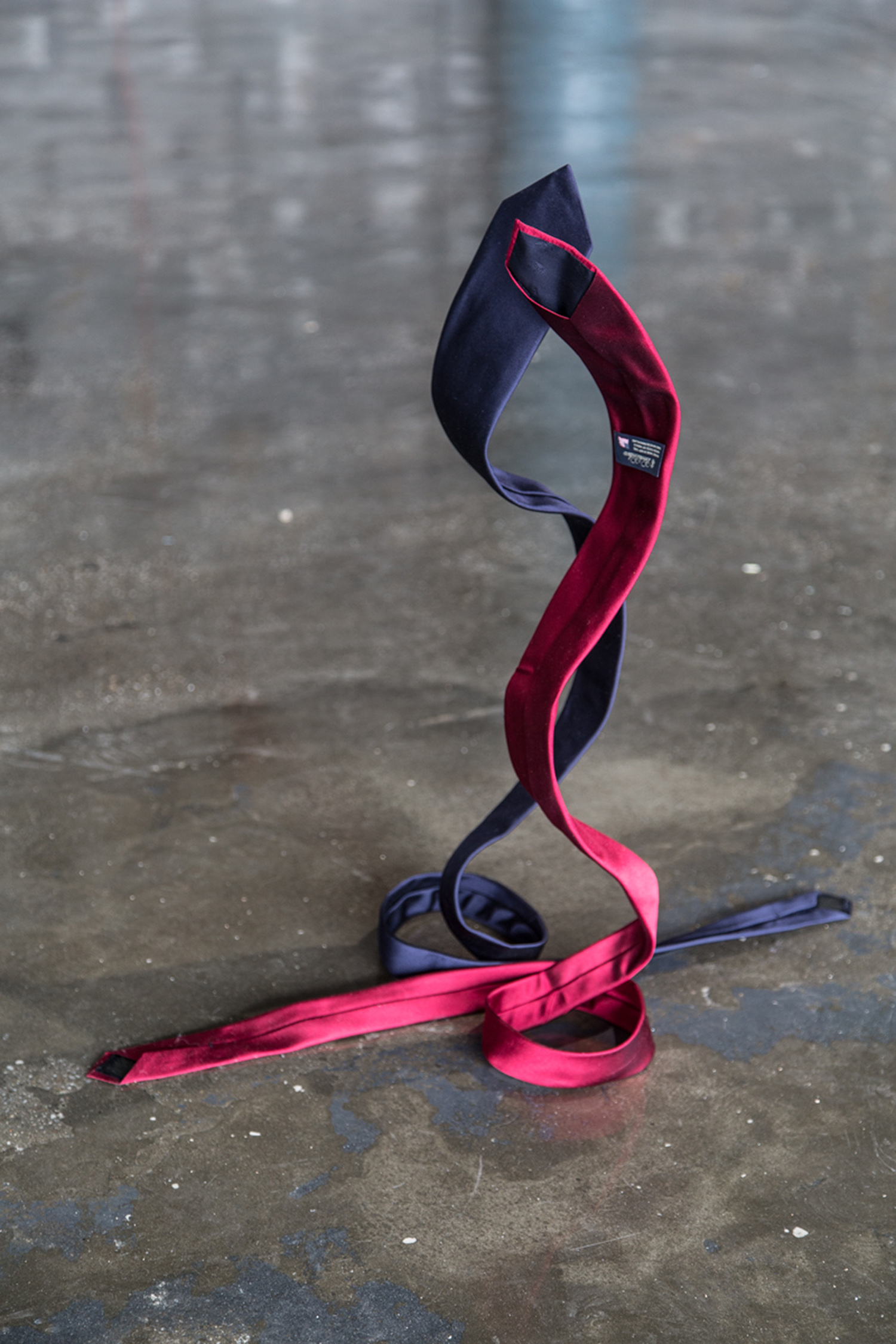 Untitled (Back to Back), 2017 Neckties, Armature Wires
