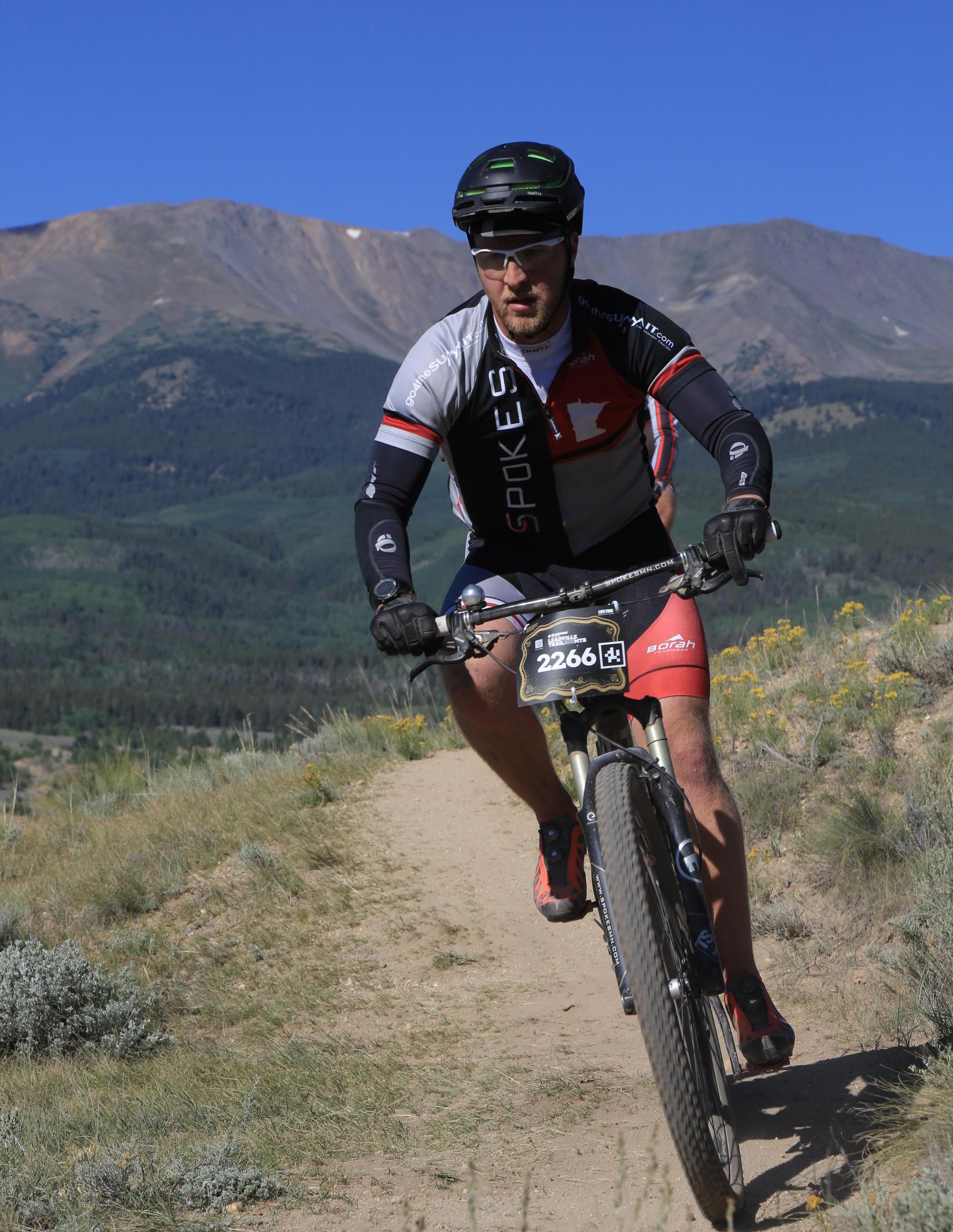 Justin racing the 2016 Leadville 100 MTB