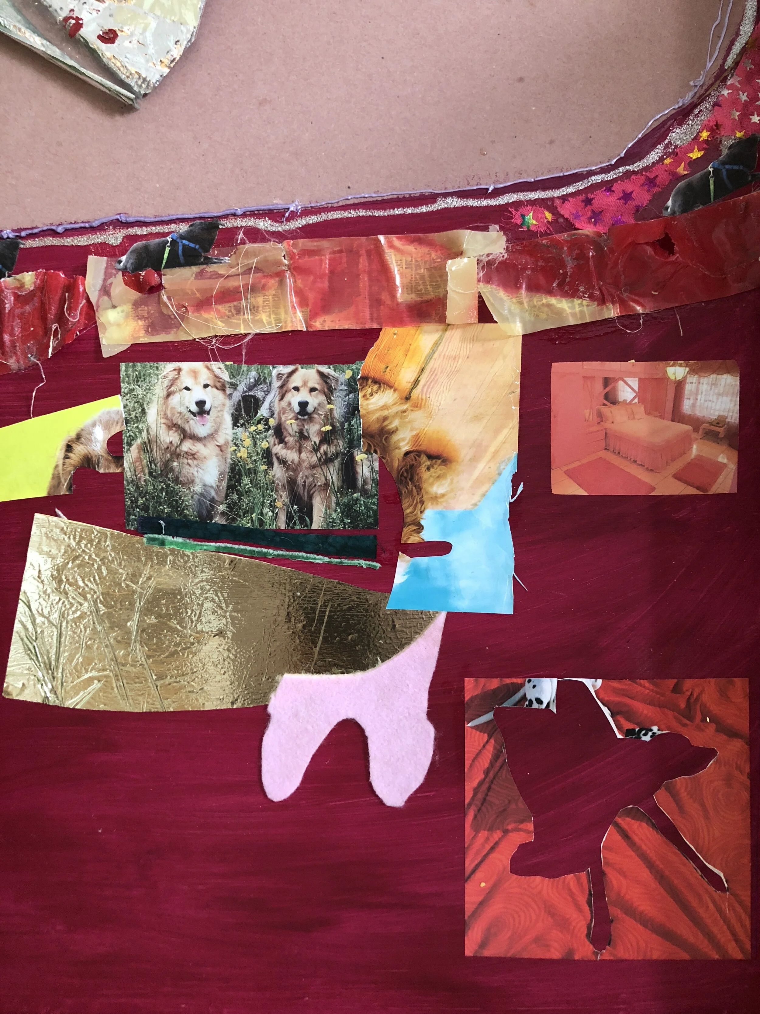 Dreams, Memories, and Déjà vu ( Detail of Silver Balloon Panel)