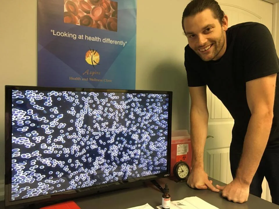 Chris still has some Rouleau but no more Erythrocyte Aggregation.