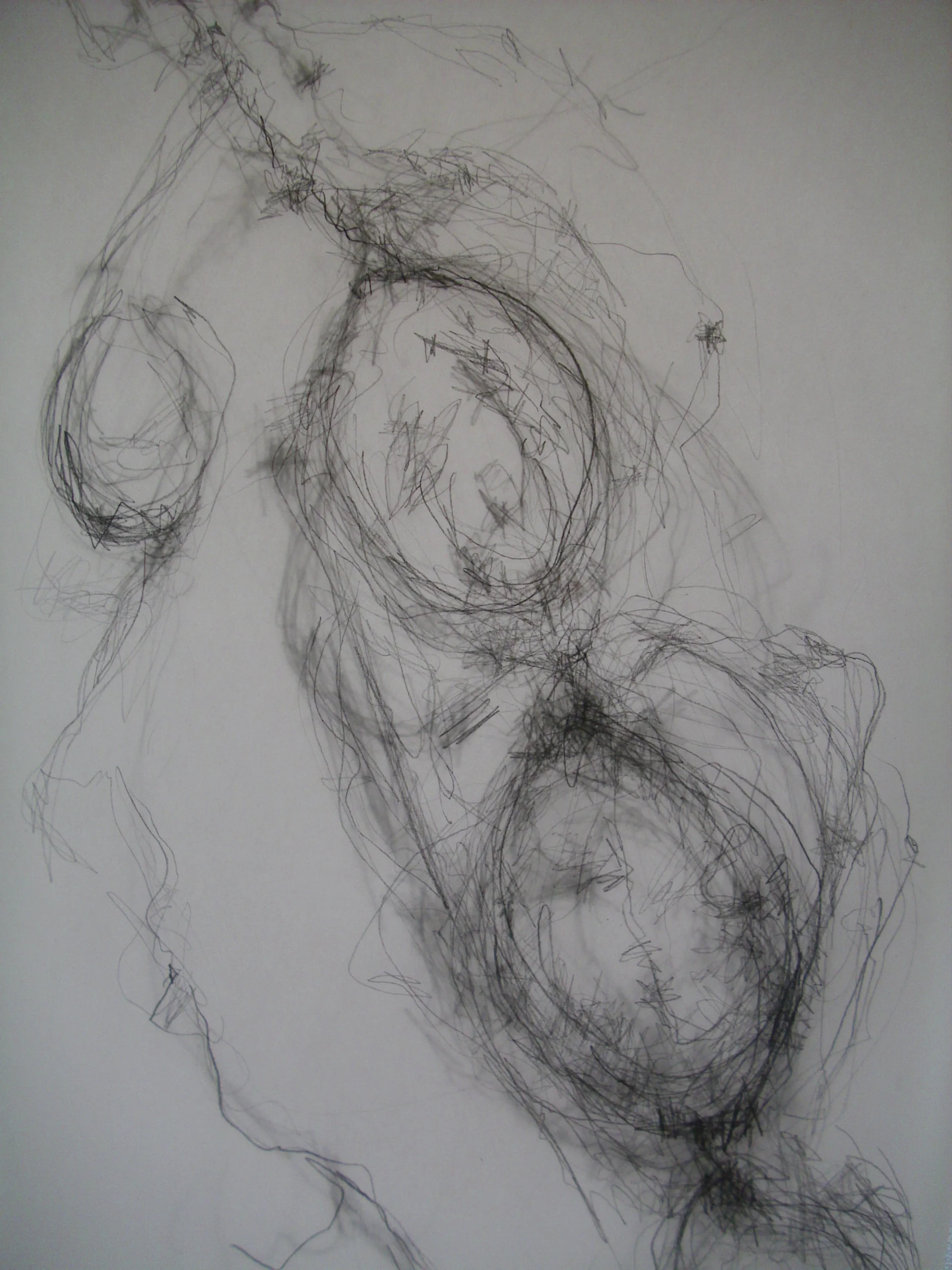 Small Diagonal Pencil on layers of tracing paper .76cmx46cm JPG.JPG