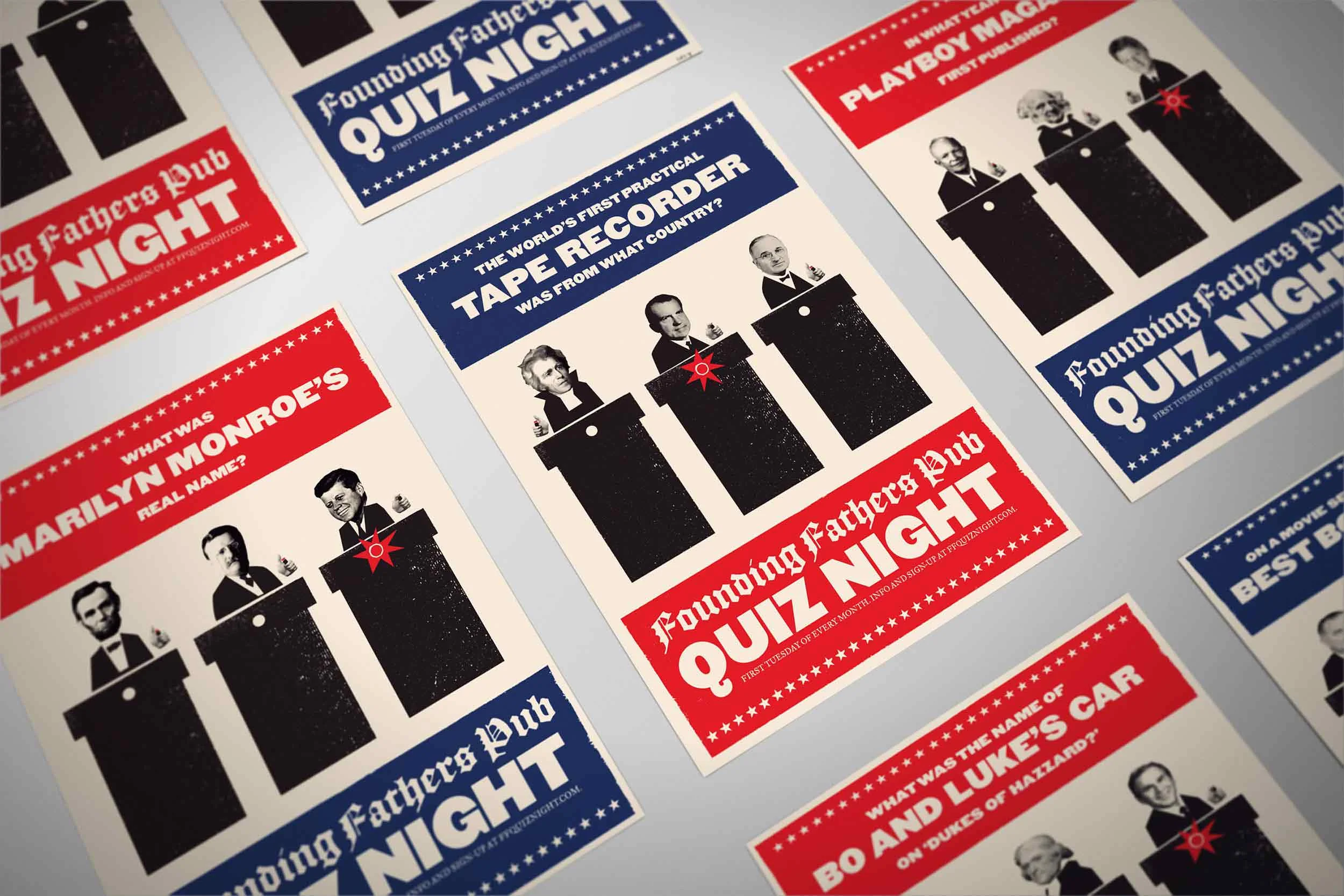 Copy and design. Client: Founding Fathers Pub. Agency: Crowley Webb
