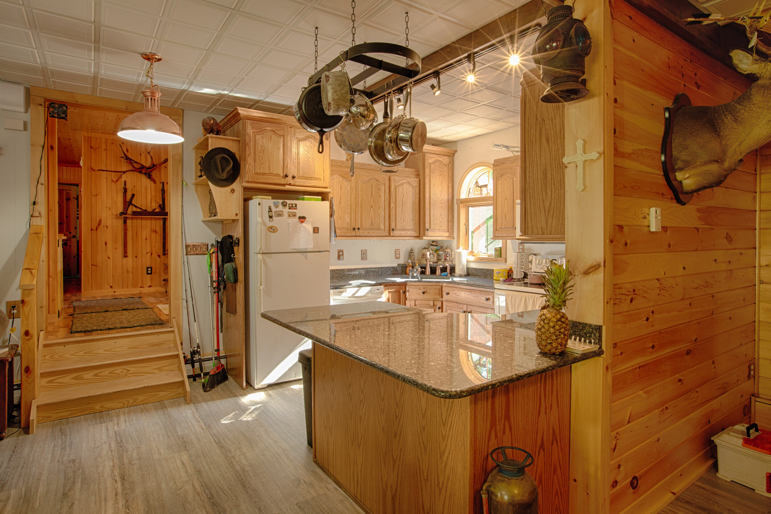 view of kitchen showing counter top