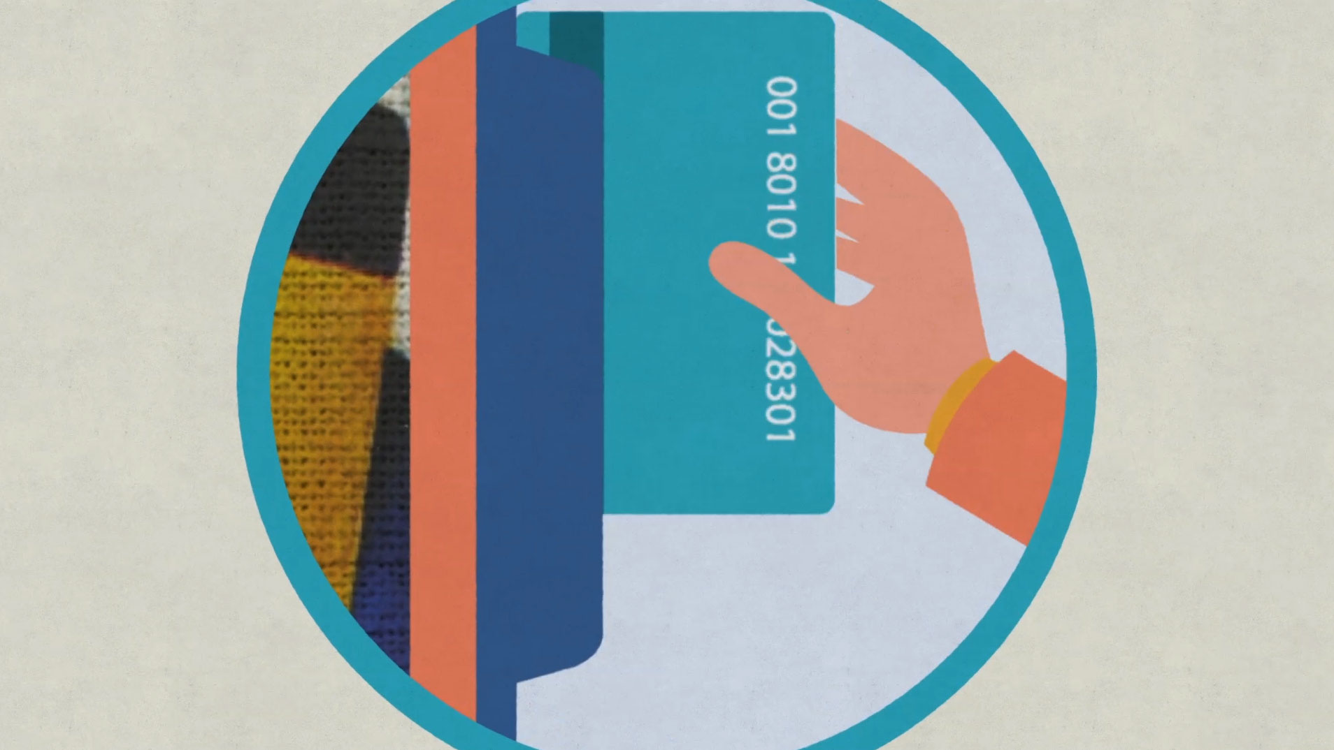 Every time a credit card is swiped in our bus shelter banner it will heal slowly the Haitian art on display.