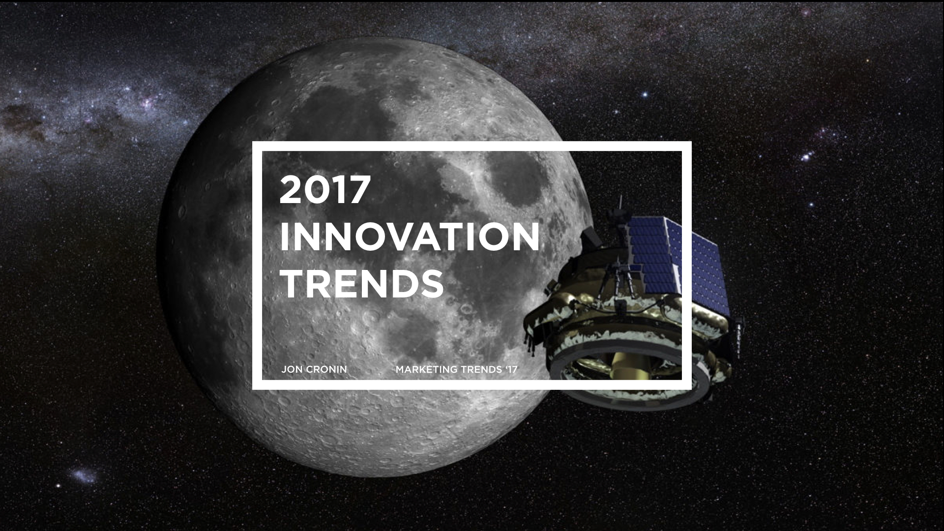 Technology and consumer trends are evolving so quickly, it’s difficult to see what’s next. Here’s a quick 2017 trend report summary to help you navigate the vast sea of change. Your smartphone battery life is about to double which will help us when we ride 15,000 miles on the world’s longest bike trail in Canada, or when we take a private trip to the the moon with Moon Express, or when we watch the total solar eclipse pass over the US in August - all while checking Instagram Live to see what President Trump is broadcasting from the oval office. Needless to say, 2017 is going to be a wild ride. Get ready people! 