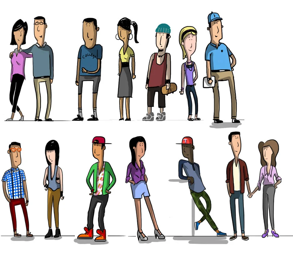  SHAWVILLE Characters | Brand New School 