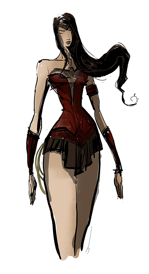  Wonder Woman costume in vein of upcoming 'Superman v. Batman'&nbsp; 