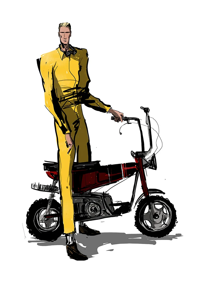  'Lil' Banana' &nbsp;| &nbsp;1 of 5 pieces for Gallery 1988's 'Crazy 4 Cult' show, December 2015 in Hollywood. Bottle Rocket is my all-time favorite film and I had to draw the man himself for this one. 