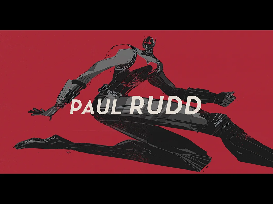  CONCEPT THREE | This concept was a pretty straight-forward attempt to capture the coolness of the ANT-MAN suit and character through a series of rough, almost 'sketch-book-like' images. The type would maintain its position in the middle of the scree