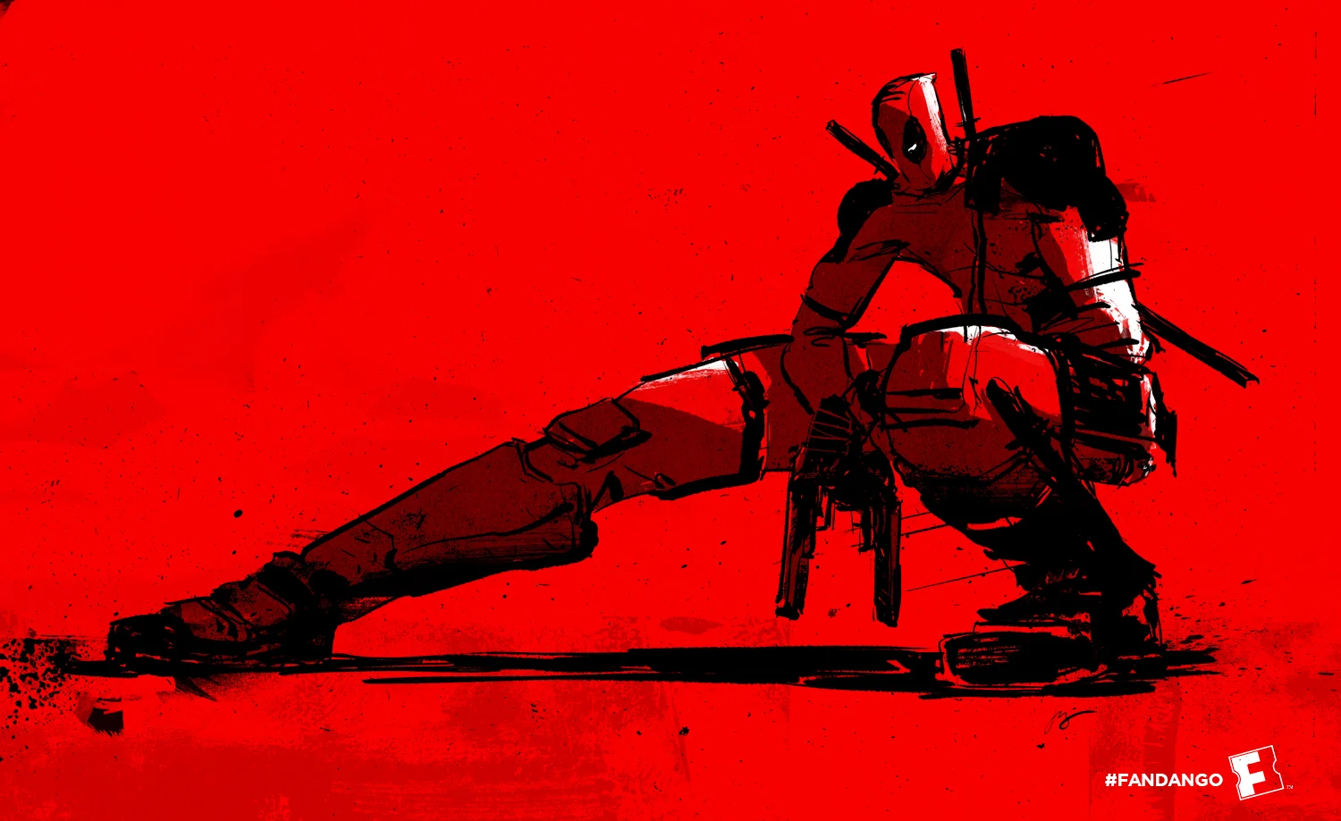  DEADPOOL | Fandango | My good buddies David Gonzalez and Cary Okmin commissioned me to draw Mr. Pool for Fandango's big rollout to coincide with DEADPOOL's release on Feb. 12th!&nbsp; 