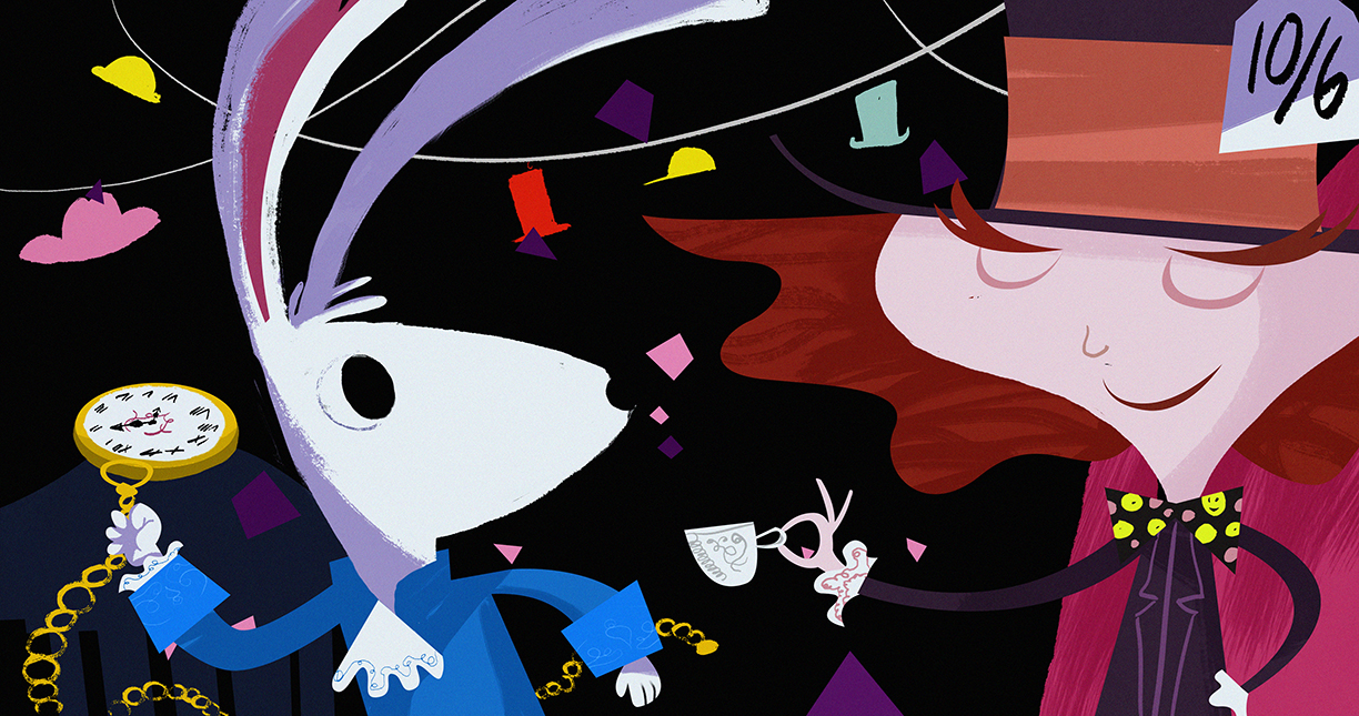 We pitched on the end title sequence for Alice Through the Looking Glass with our good friends at Blur Studio in Culver City. We channelled our inner Mary Blair, the original concept artist and Disney Legend behind the animated film's iconic look, and set to create a direction that harnesses the whimsy of the story that started it all.