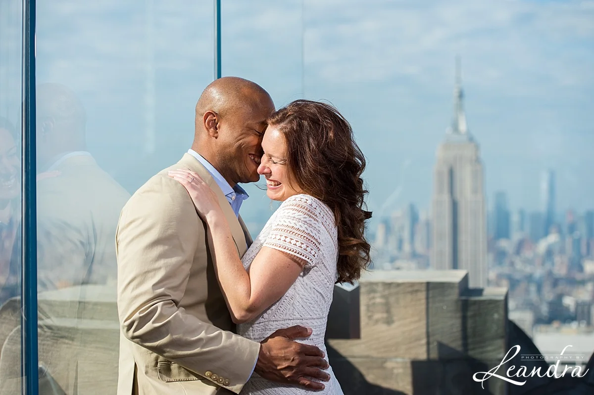 Top of the Rock NYC Engagement Session. Photography by Leandra_0051.jpg