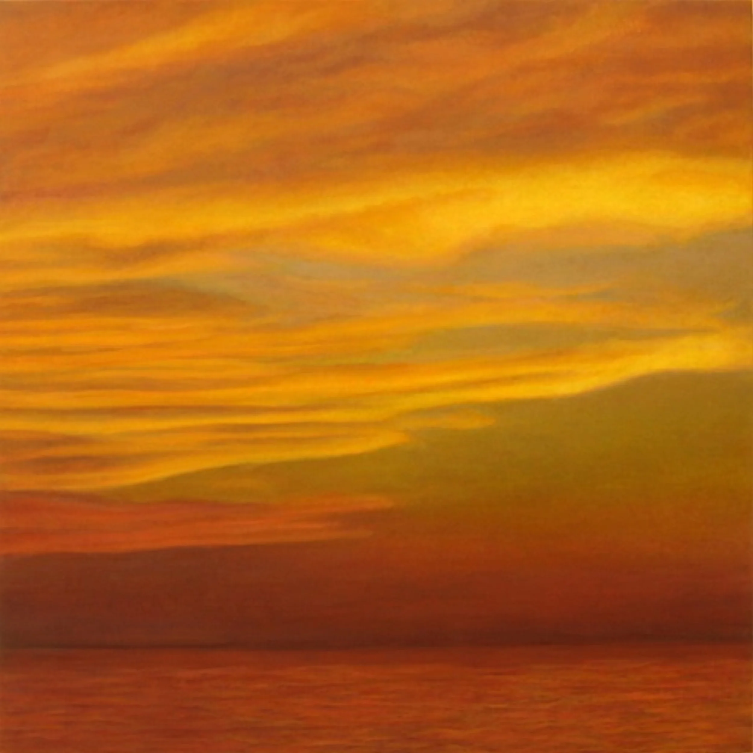 Distant Waters:  Yellow AltoStratos Cumulus