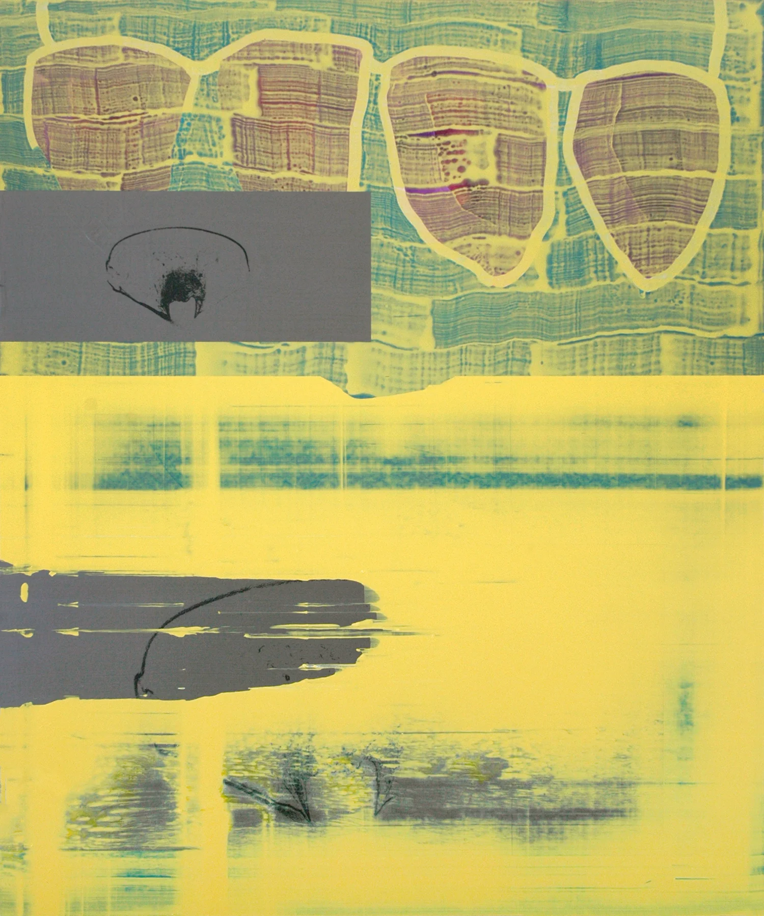 Narcosis | 2012 | 120 x 100 cm | acrylic, screenprint on masonite