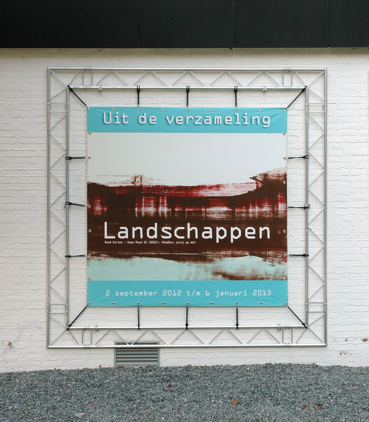 Banner for the exhibition Uit de Verzameling - Landschappen , Museum van Bommel van Dam, Venlo NL, 2012
