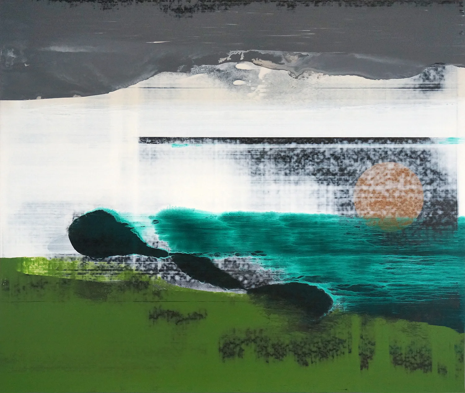 Speed Gardening II | 2014 | 100 x 118 cm | acrylic, grate polish on masonite