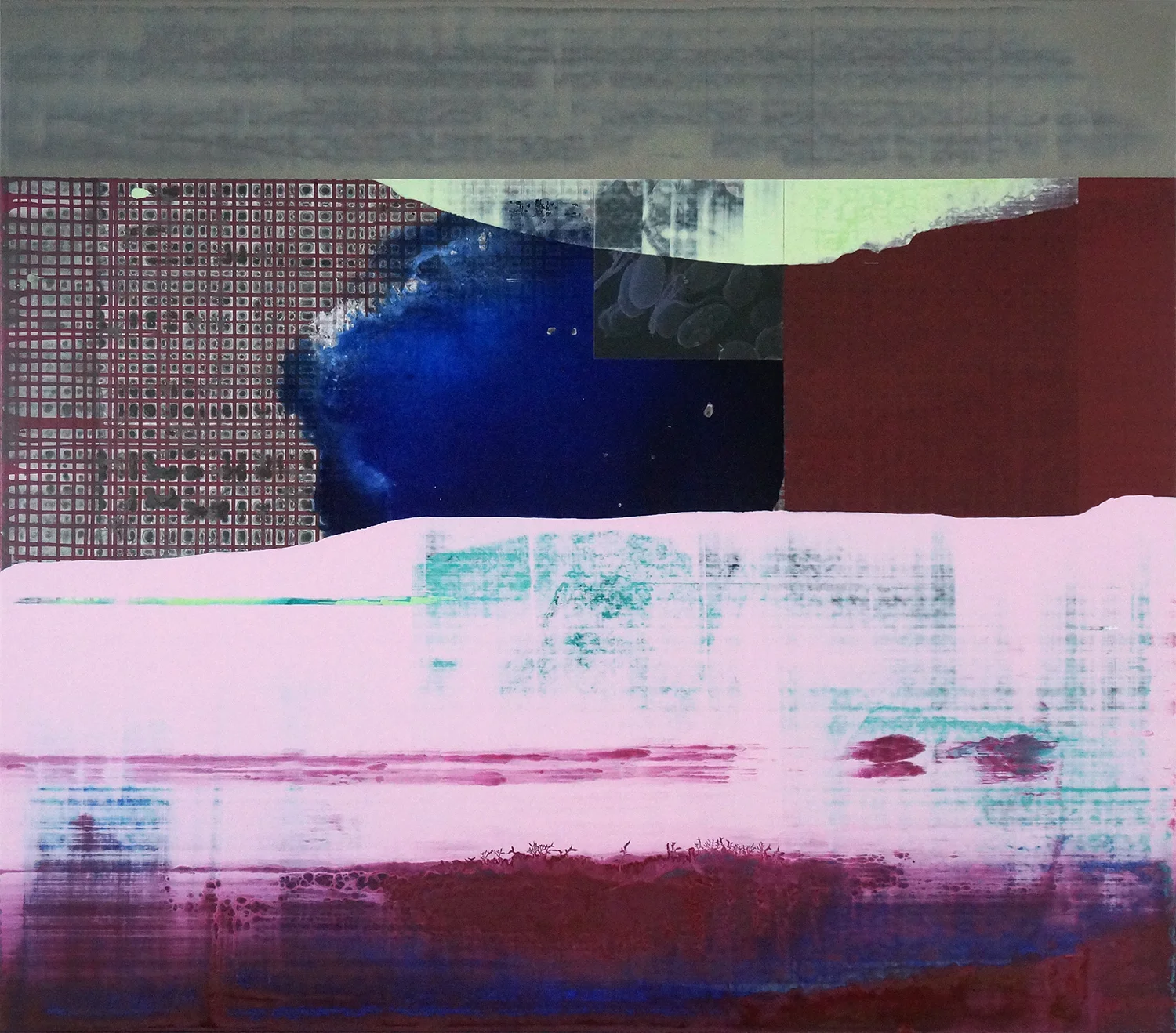 Glimpse | 2014 | 105 x 120 cm | acrylic, collage on masonite