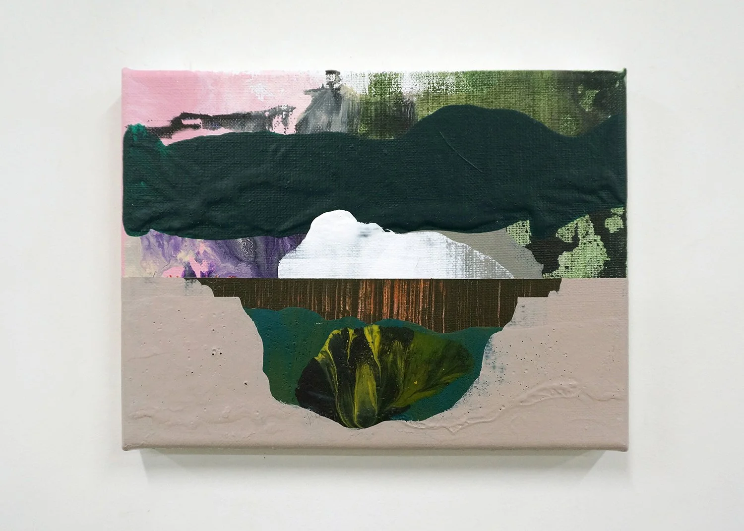   Pale 5&nbsp;&nbsp; | 2025 | 18 × 24 cm | acrylic on linen 