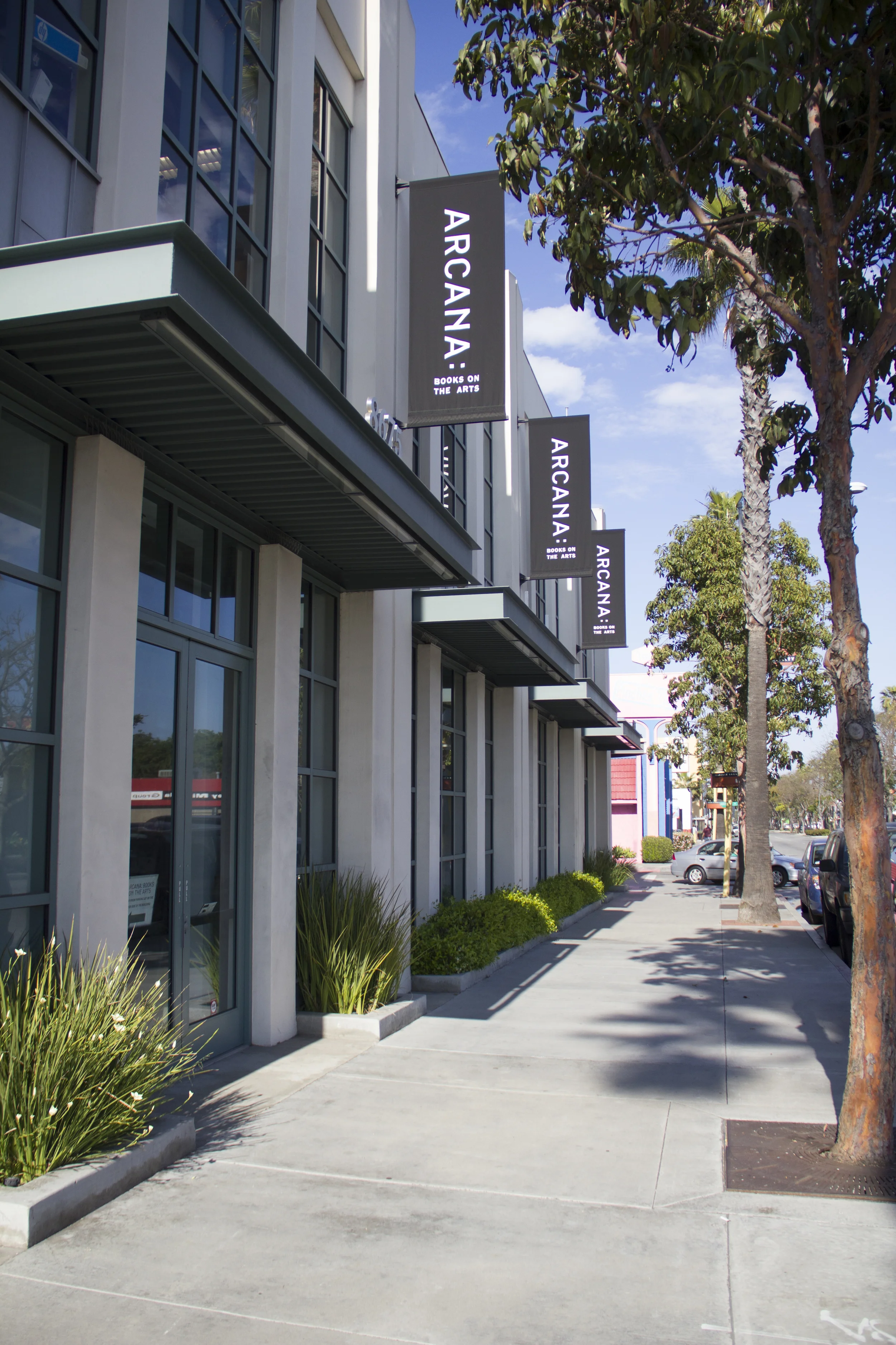  Outside view of Arcana Bookstore in Culver City. 