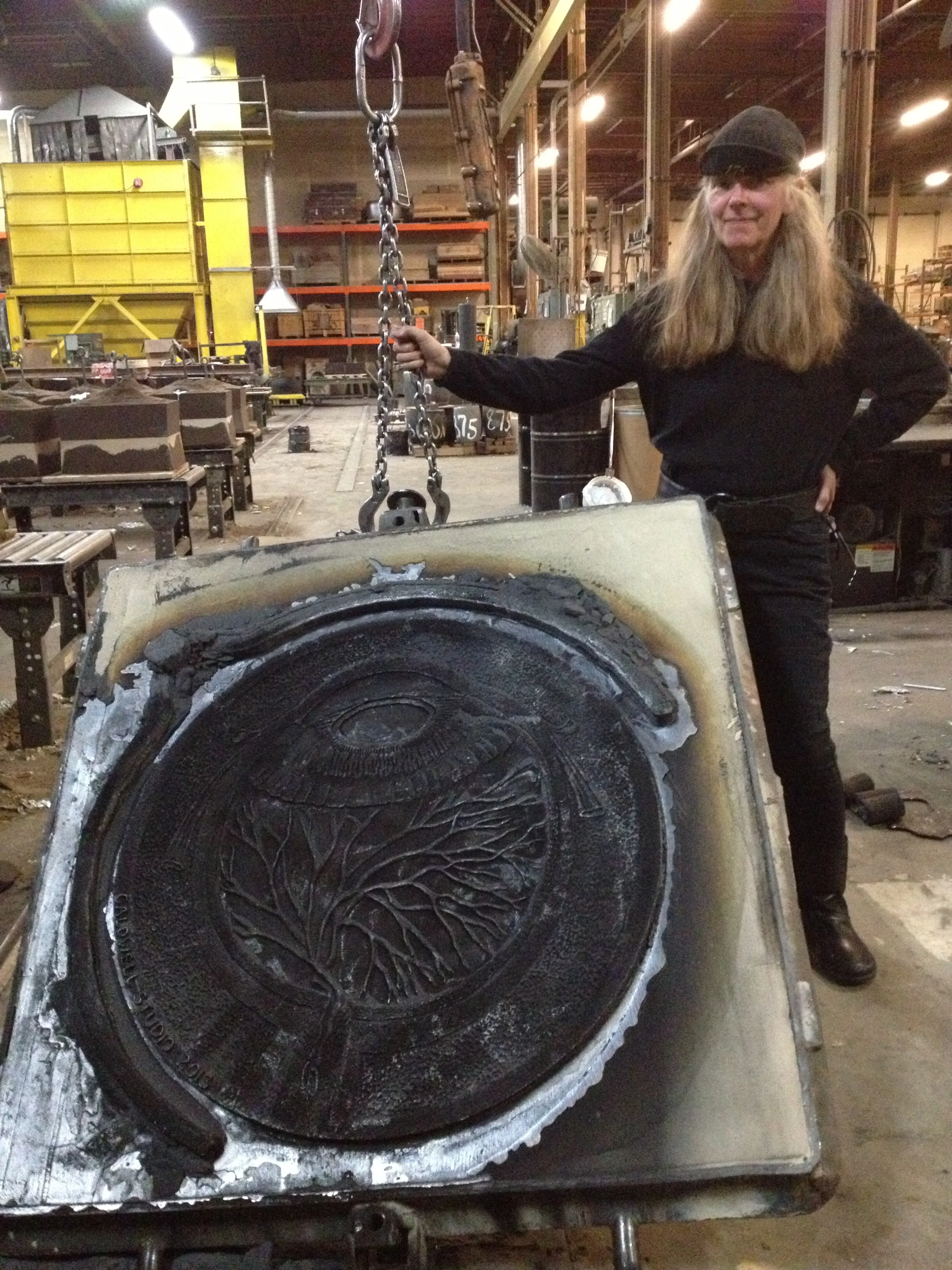 Judith with Big Eye in foundry