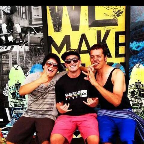L-R George, Patrick & me
