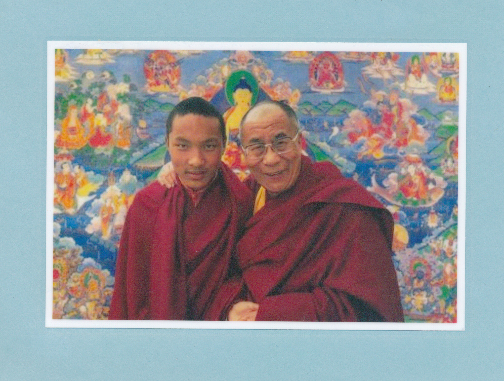  14th Dalai Lama, Tenzin Gyatso with HH Karmapa, Ogyen Trinley Dorje