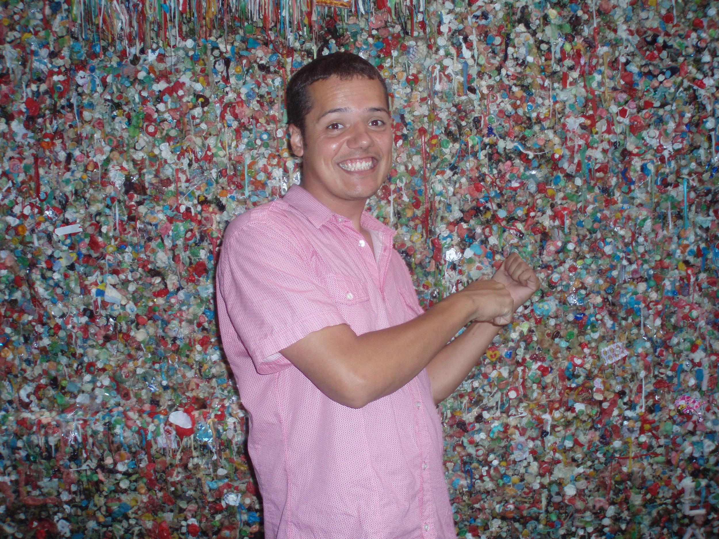 Bubble gum wall near Pike Place in Seattle