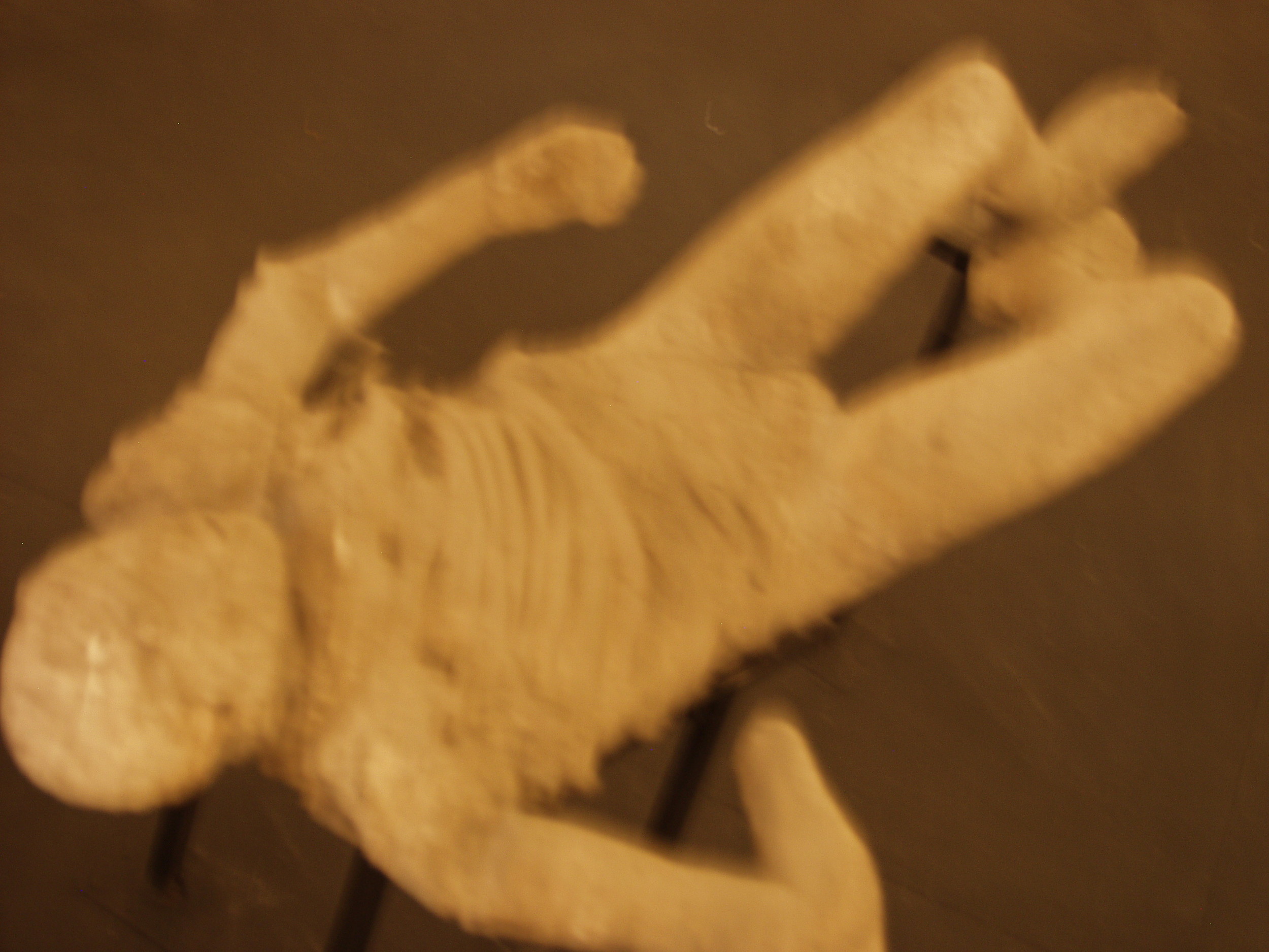 Body entombed by Lava, Pompeii