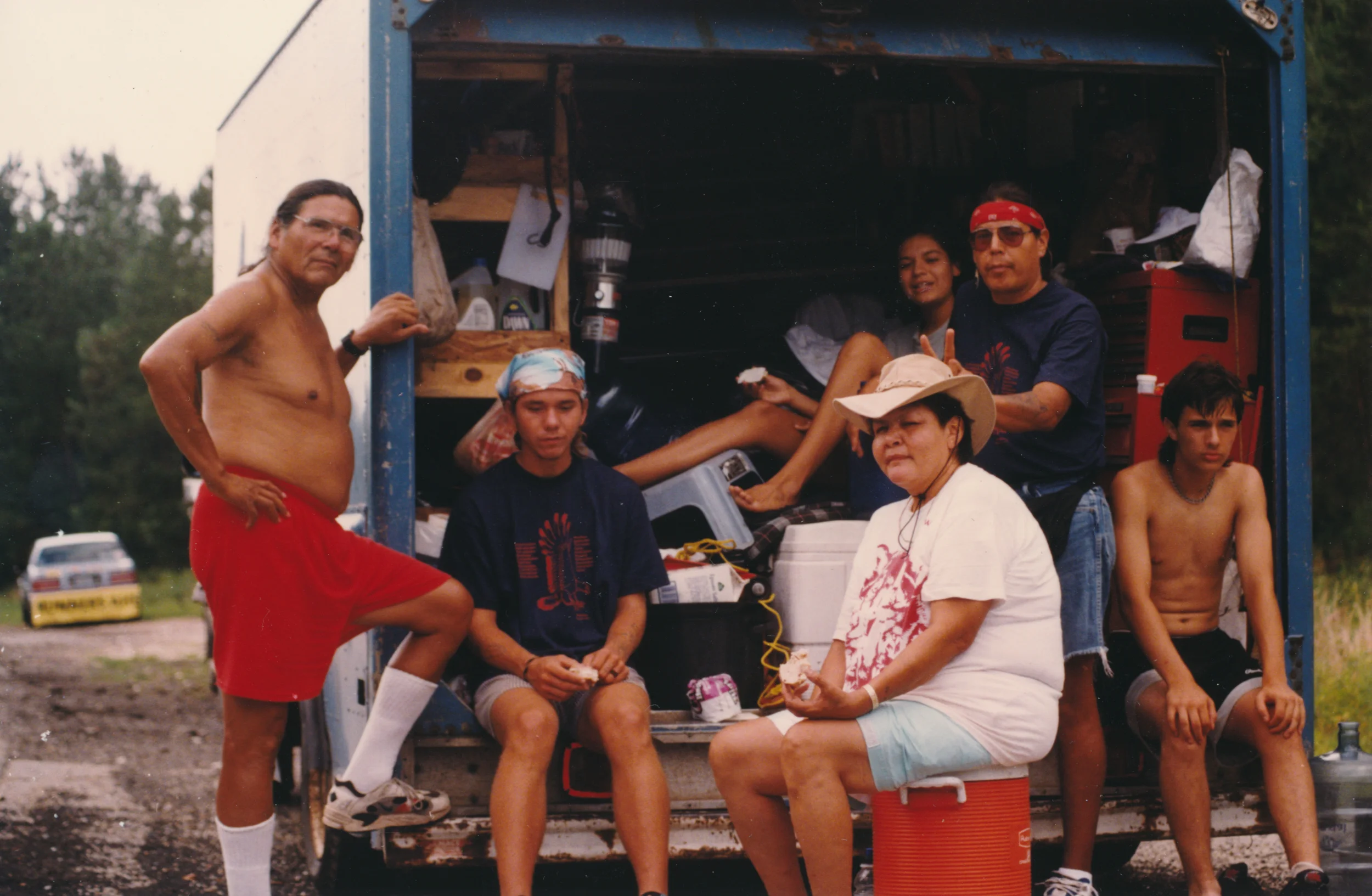  Dennis Banks (L) Rita (center)