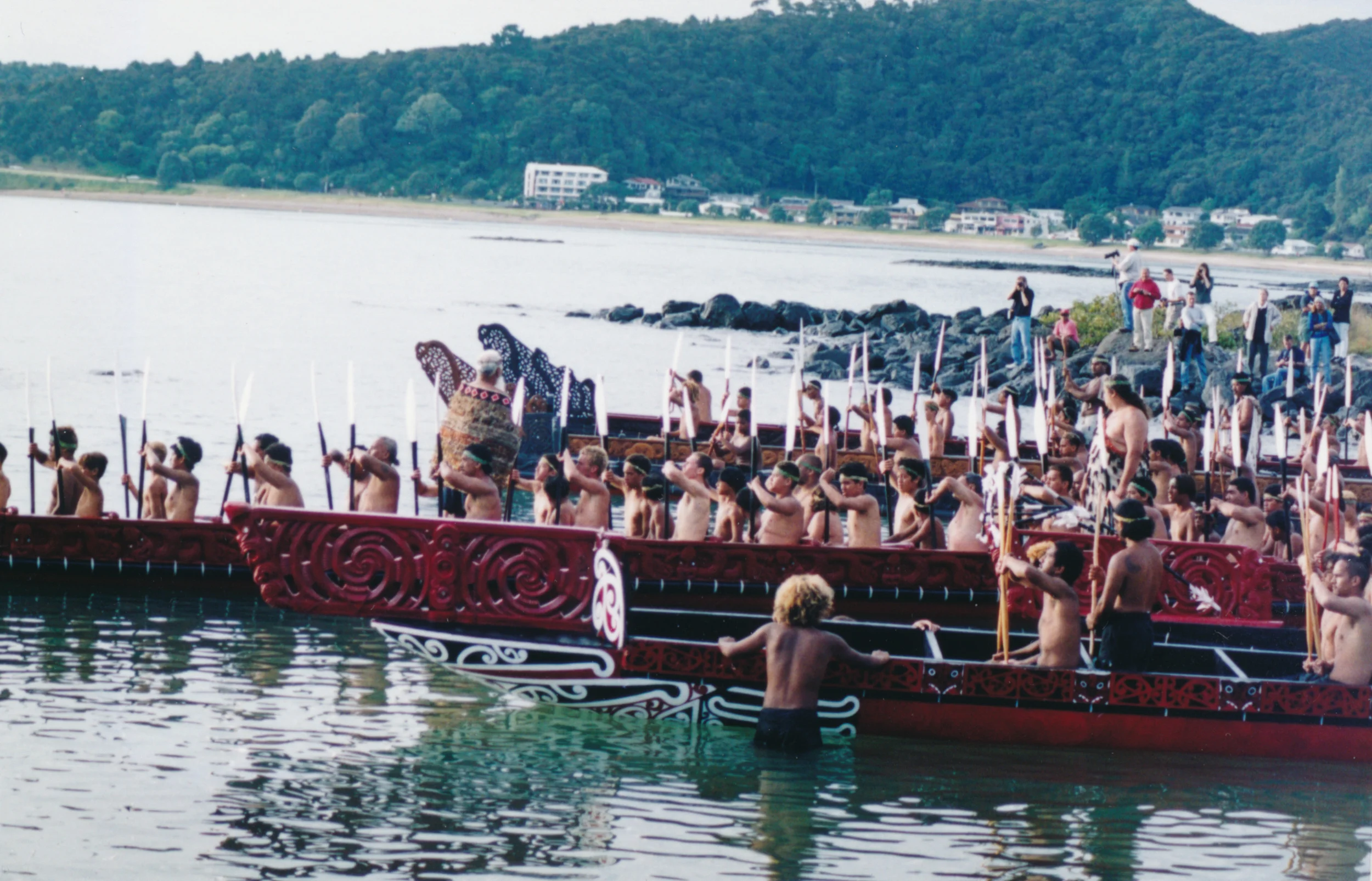  Notice the intricate carvings on the boats