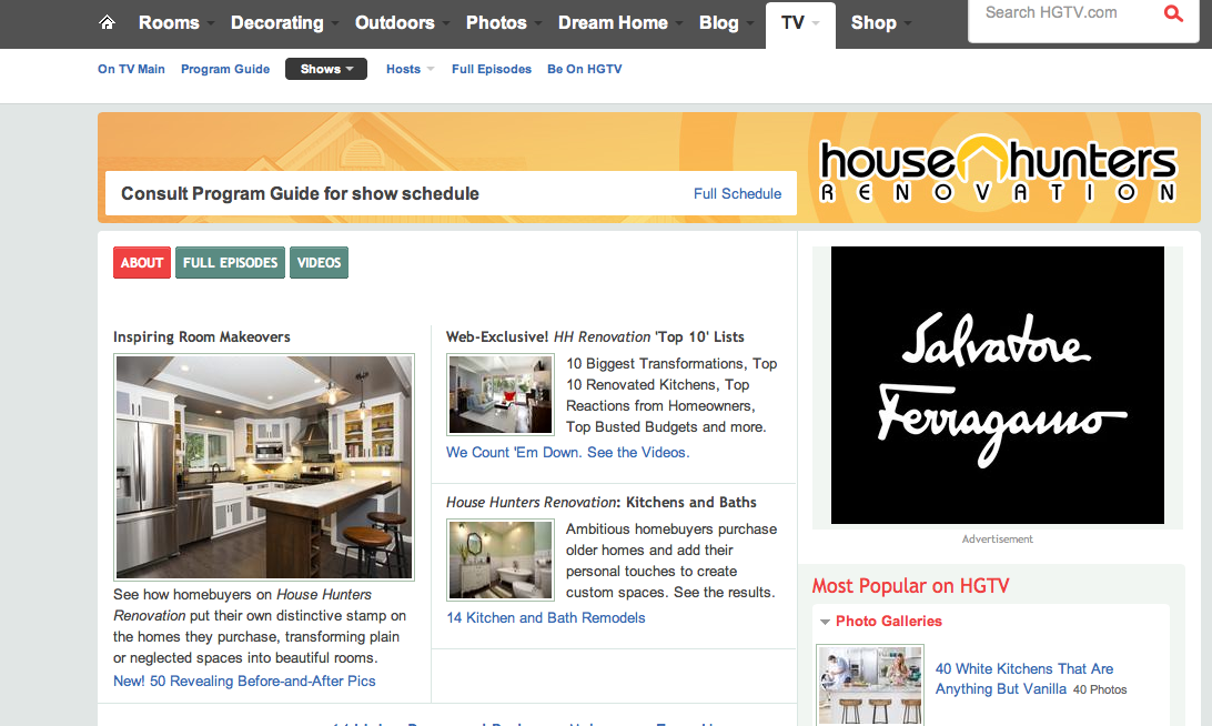 JDR Design was featured on the HGTV's website for their 25 Amazing Room Makeovers From HGTVs House Hunters Renovation .