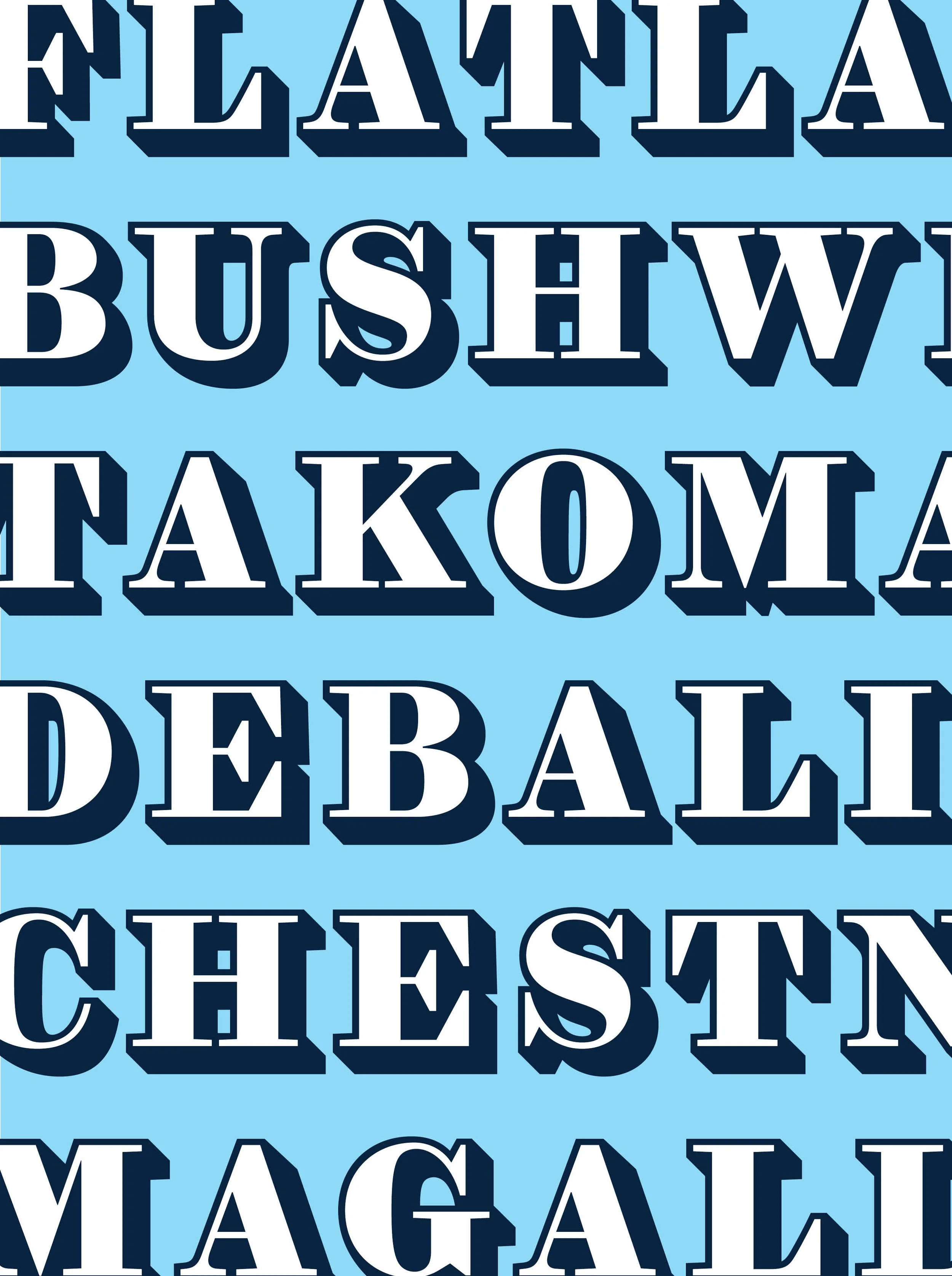 Big text set in Great Western from Commercial Type.