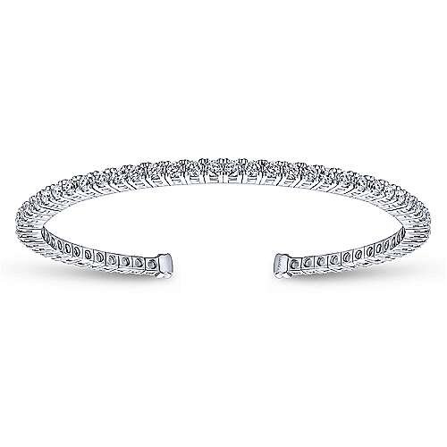 Diamond 11.23ct Platinum Bangle Bracelet - Jewellery Discovery