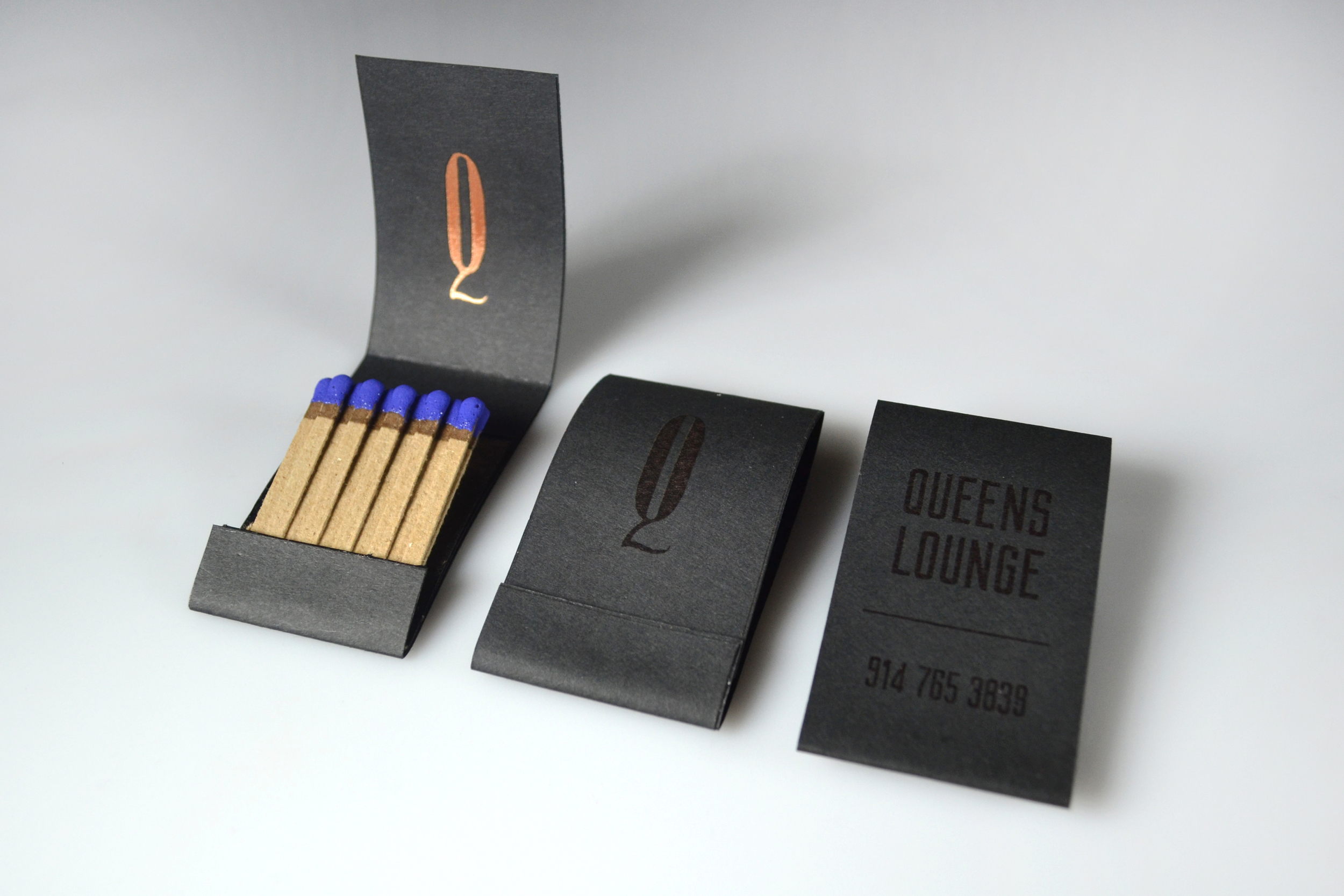 The business card matches.