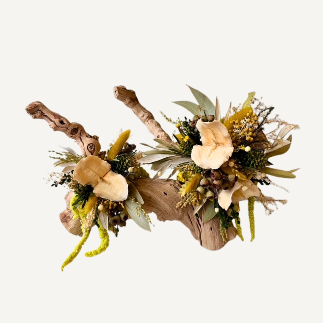 Grapewood with Dried Florals | Stacey (Pickup Only - Findlay)