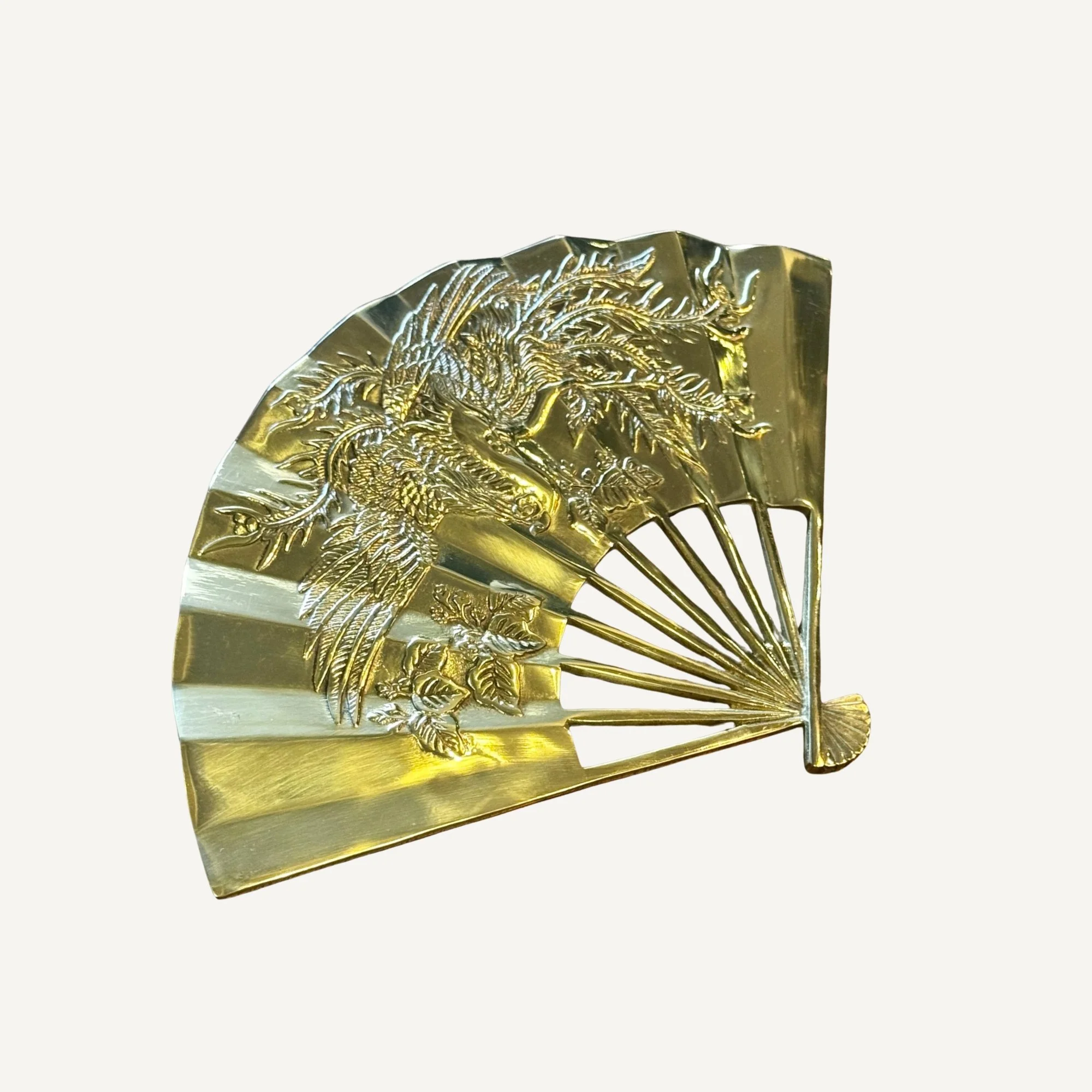 FOUND | Brass Phoenix Wall Fan