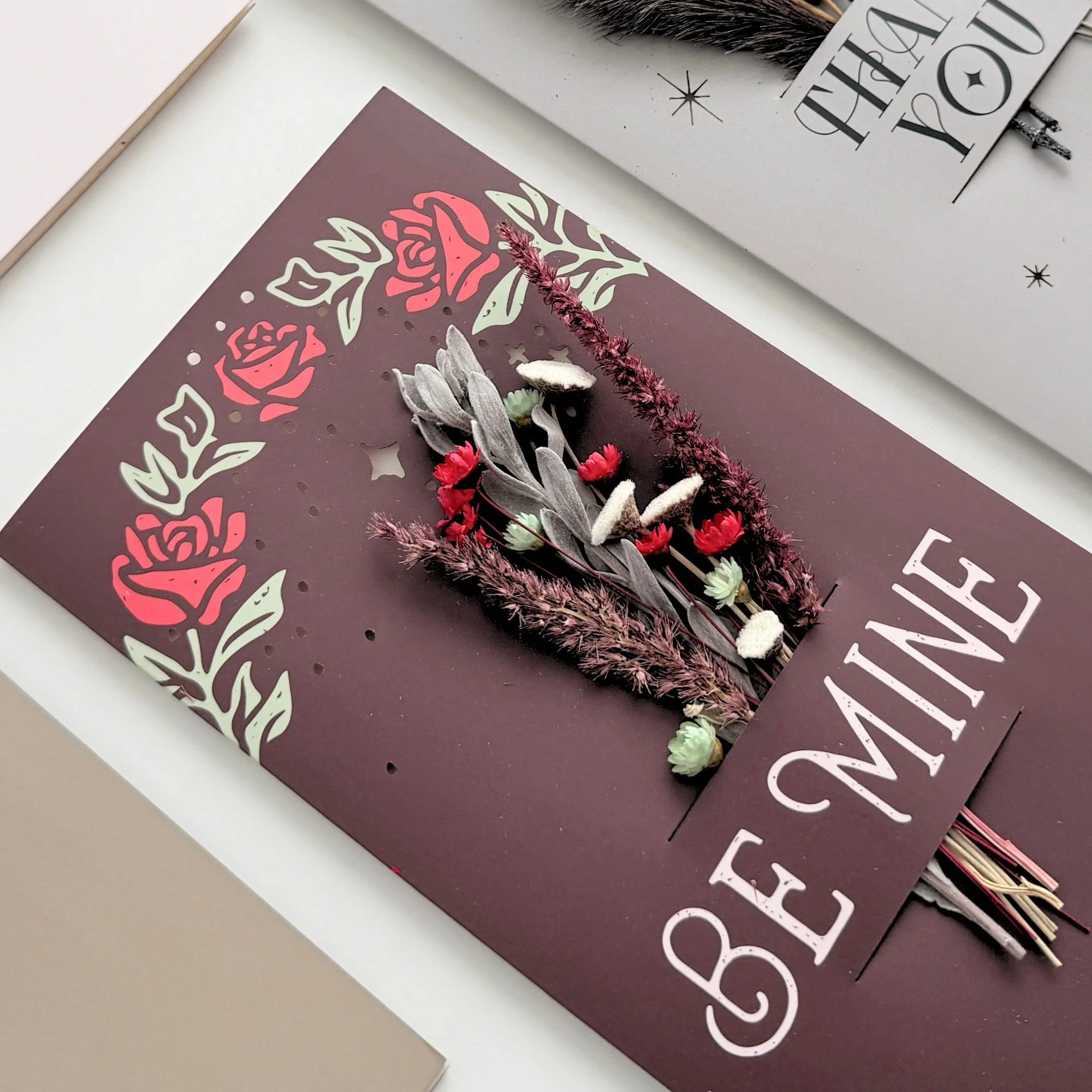 Be Mine Dried Flower Greeting Card.jpg