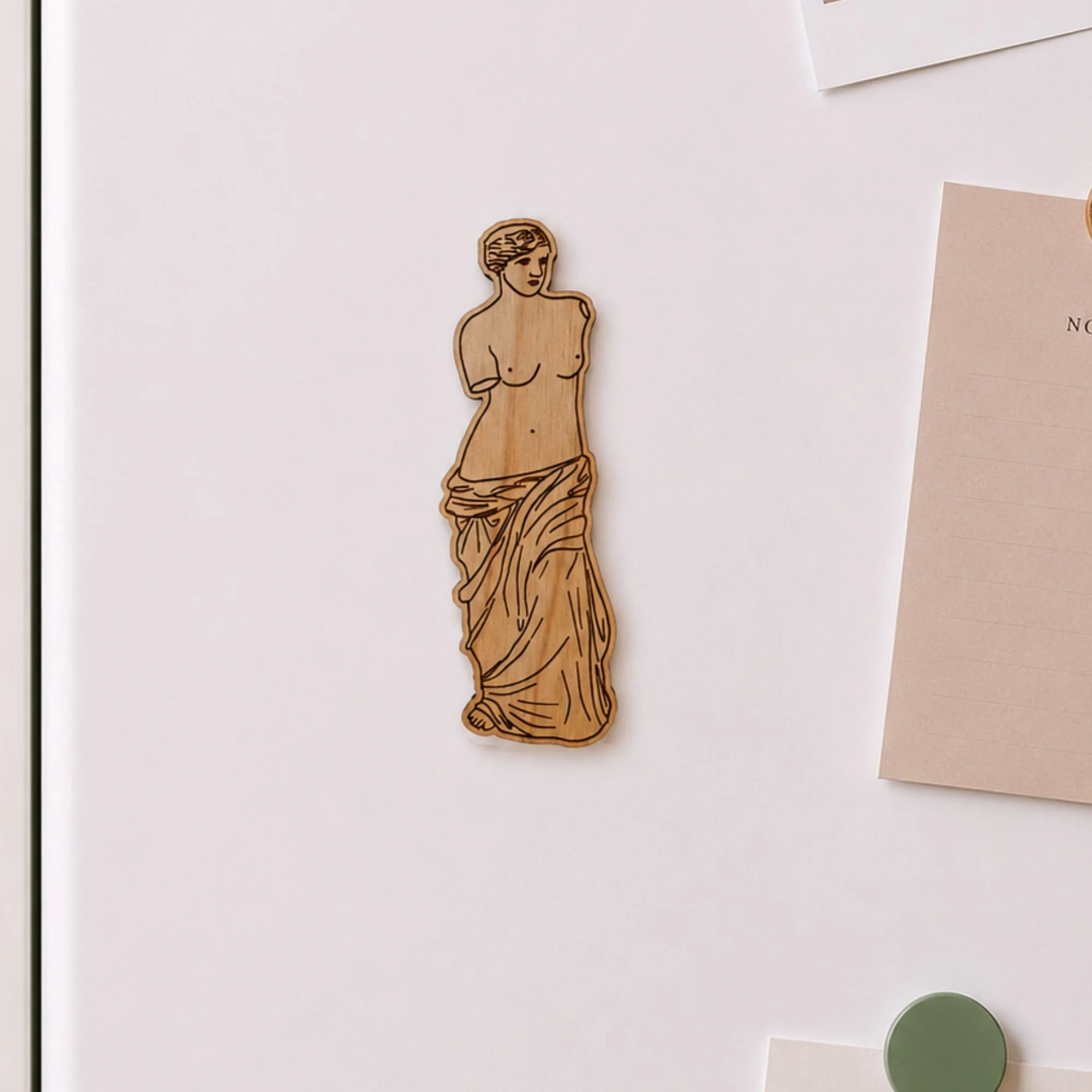 Neoclassical Woman | Wood Magnet | Stationary Lover Gift