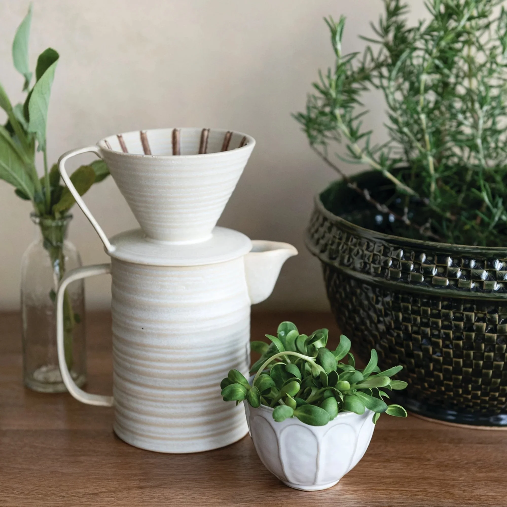 Ceramic Pour Over Coffee Pot