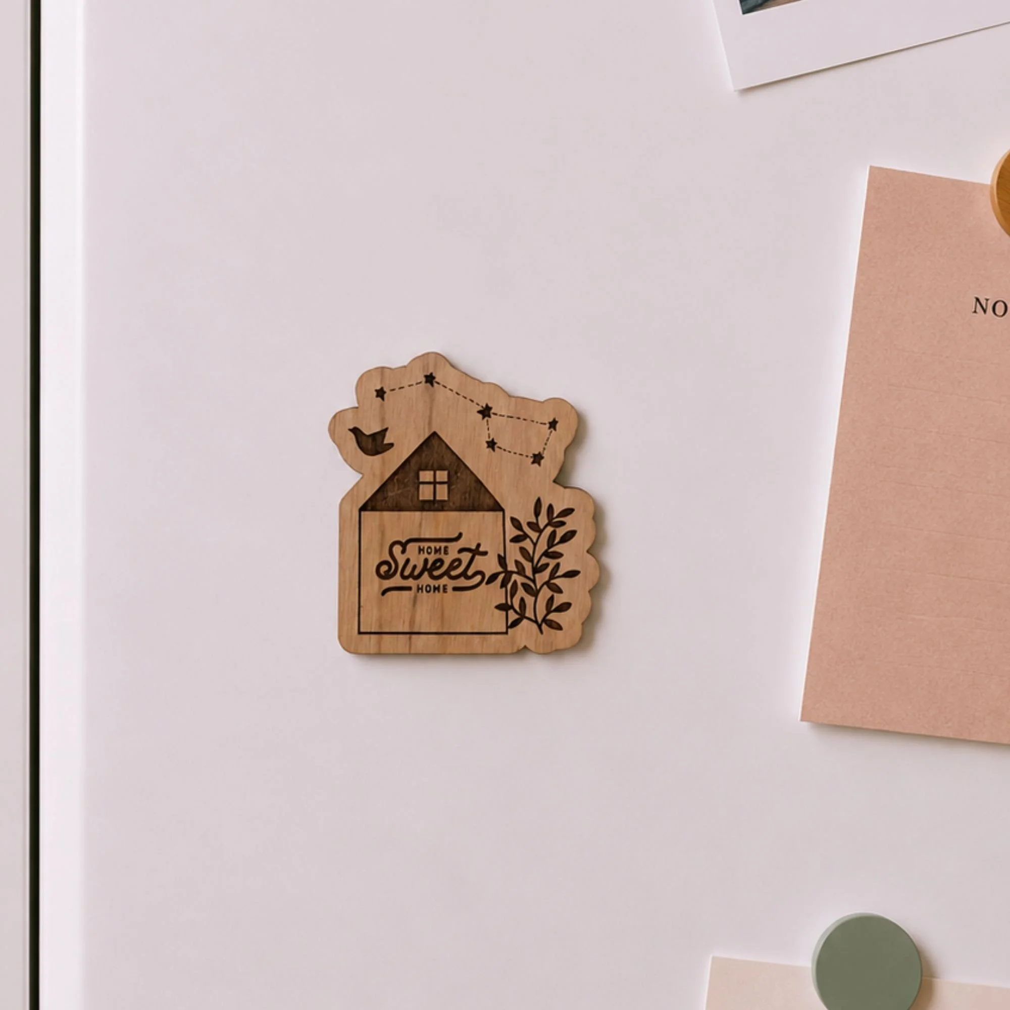 Home Sweet Home | Wood Magnet | Stationary Lover Gift