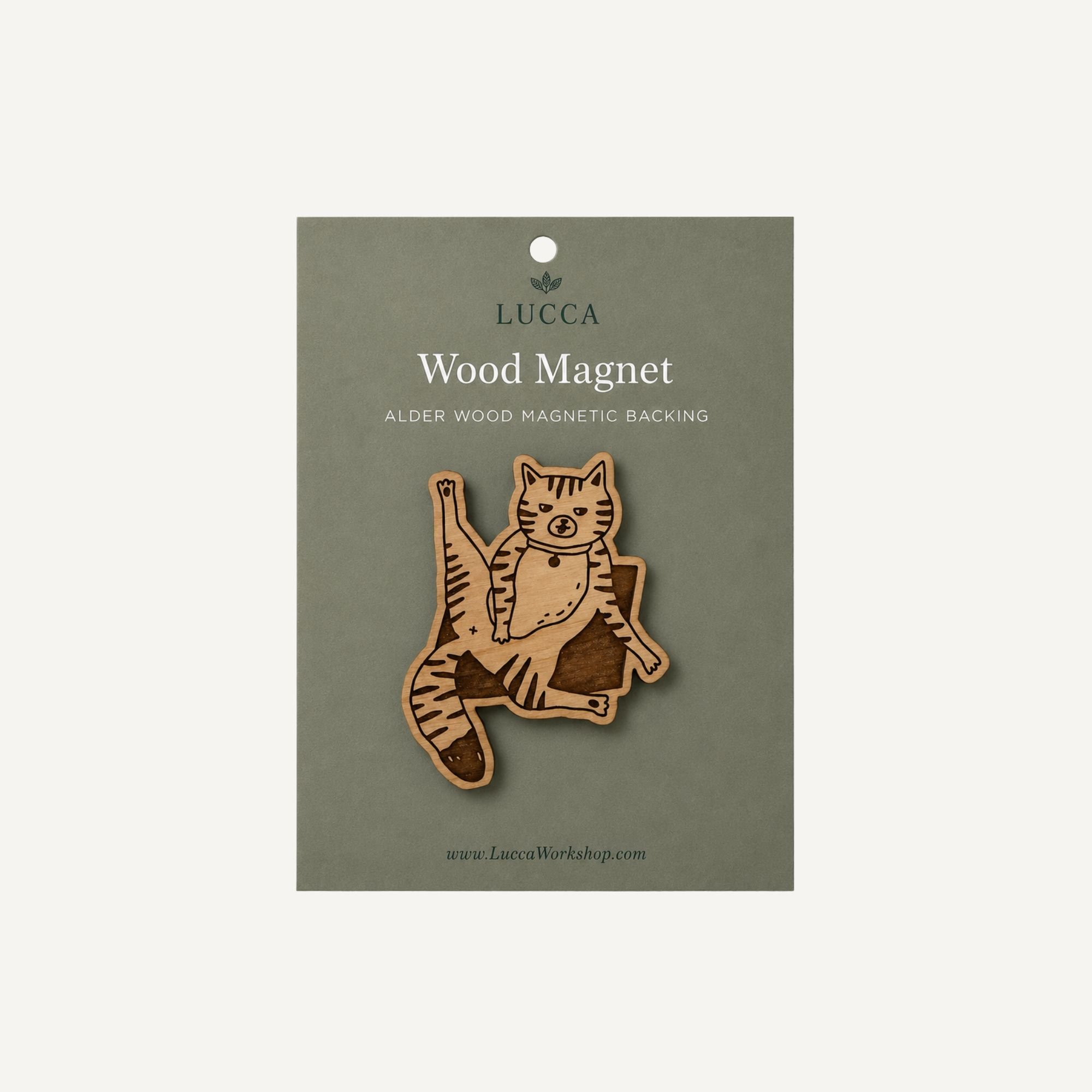 Cat Butt | Wood Magnet | Stationary Lover Gift