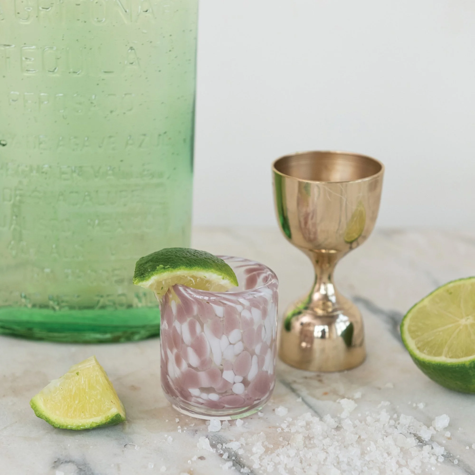 1 oz + 2 oz Brass Double Sided Cocktail Jigger